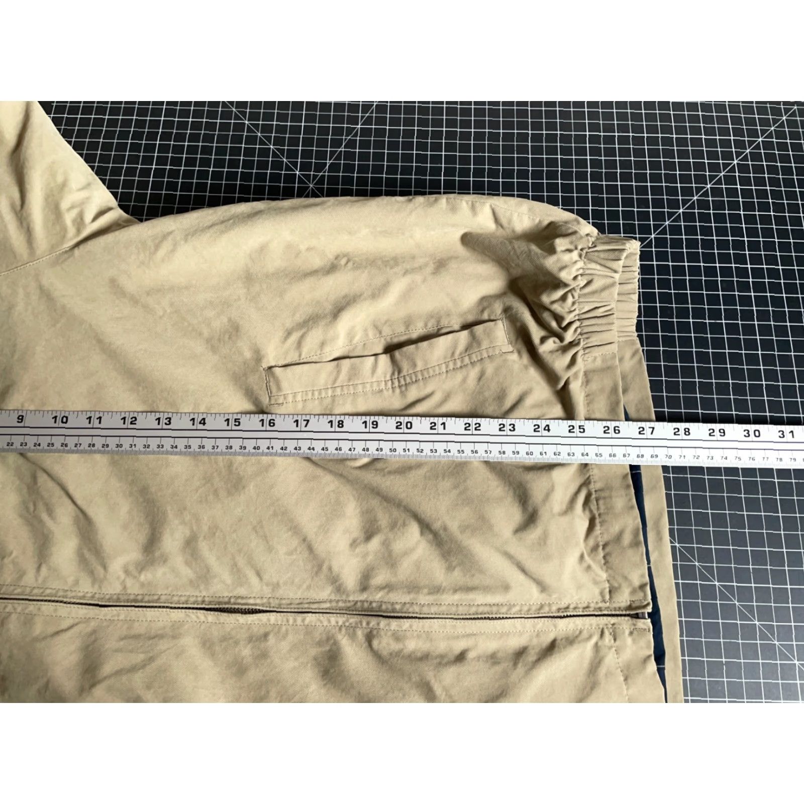 Nautica Nautica Jacket Mens 2XL Beige Nylon Blend Zip Up Lined Cotton Check Bomber 90s Vintage Men’s Regular Folded: Dry Clean Only Size US XXL / EU 58 / 5 - 6 Thumbnail
