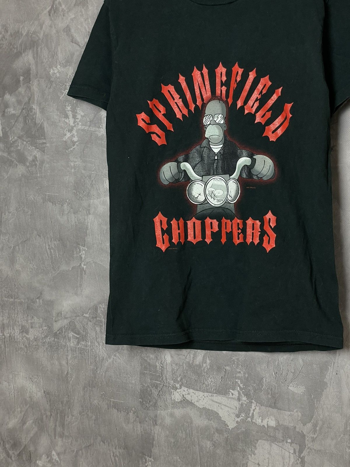 The Simpsons × Vintage Vintage 2004 The Simpsons Biker T Shirt Size US S / EU 44-46 / 1 - 5 Thumbnail