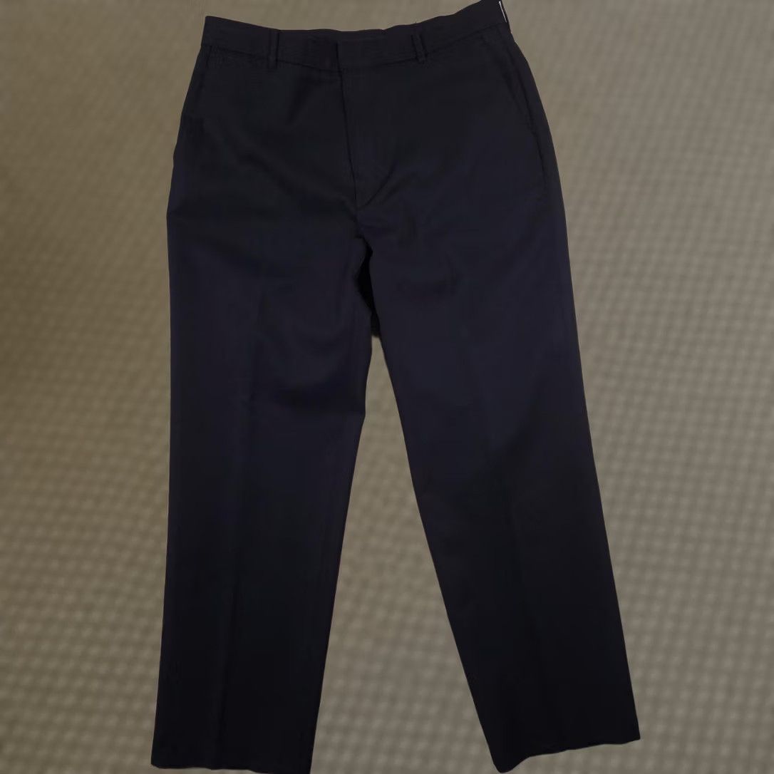 Vintage VINTAGE Levi Strauss Action Slacks Pants Mens 36x30 Navy Blue Dress Polyester Pants Mens Blue 90s Workwear Filtration Size US 36 / EU 52 - 1 Thumbnail