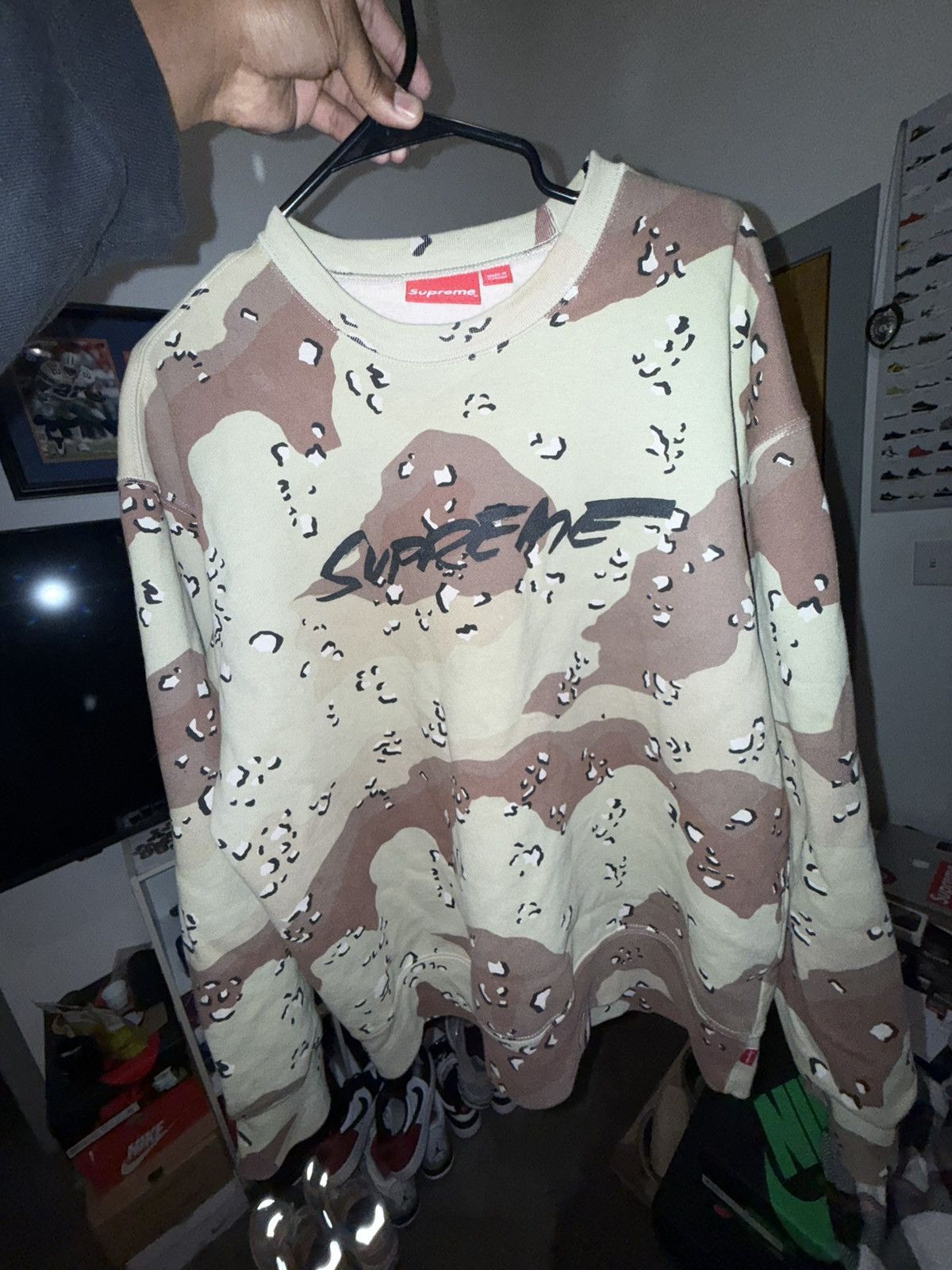 Supreme Supreme Camo Crewneck Size US L / EU 52-54 / 3 - 1 Thumbnail