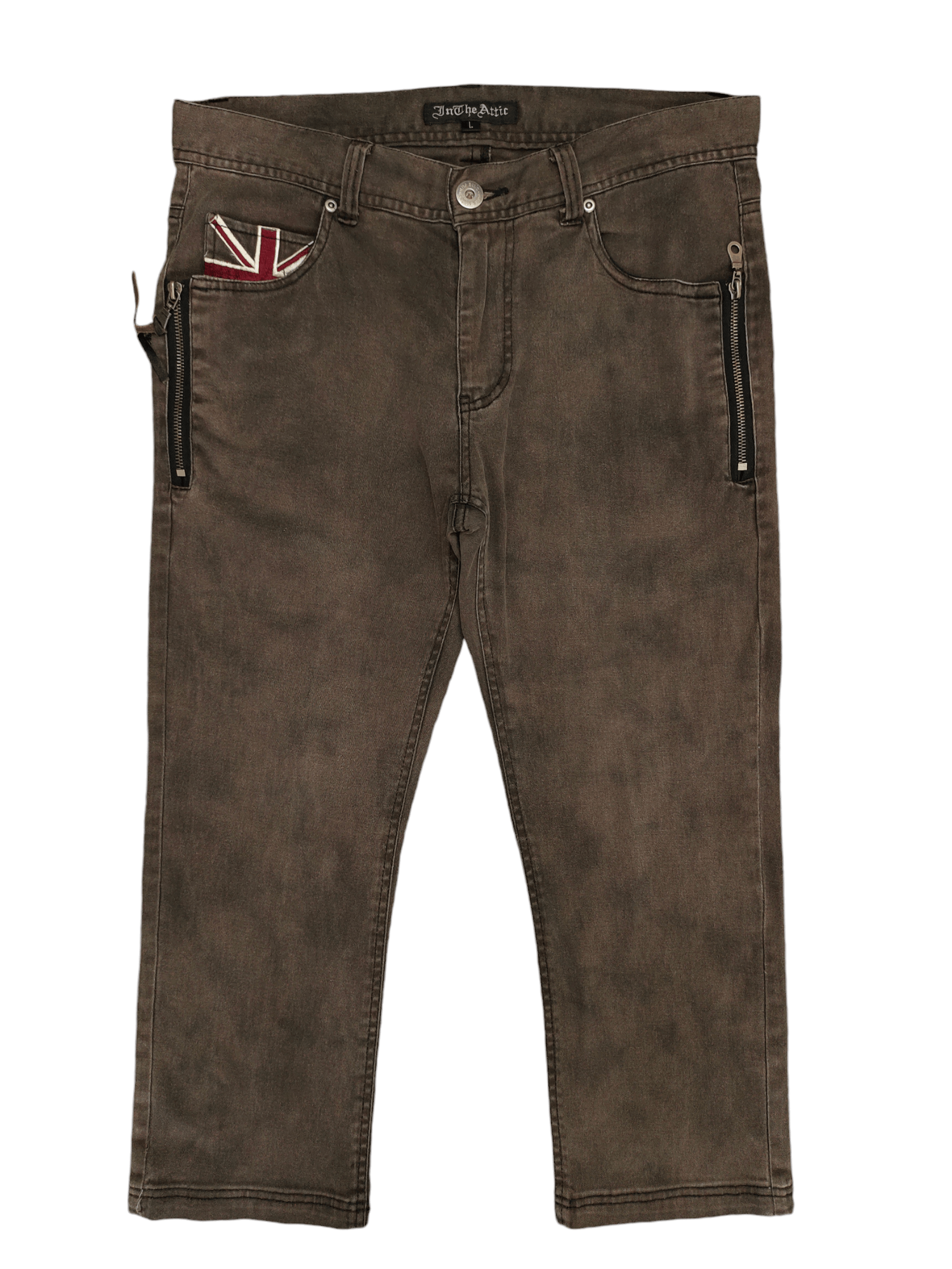 If Six Was Nine In The Attic Multi Pocket Zipper Sun Faded 3Q Pants Size US 32 / EU 48 - 1 Thumbnail