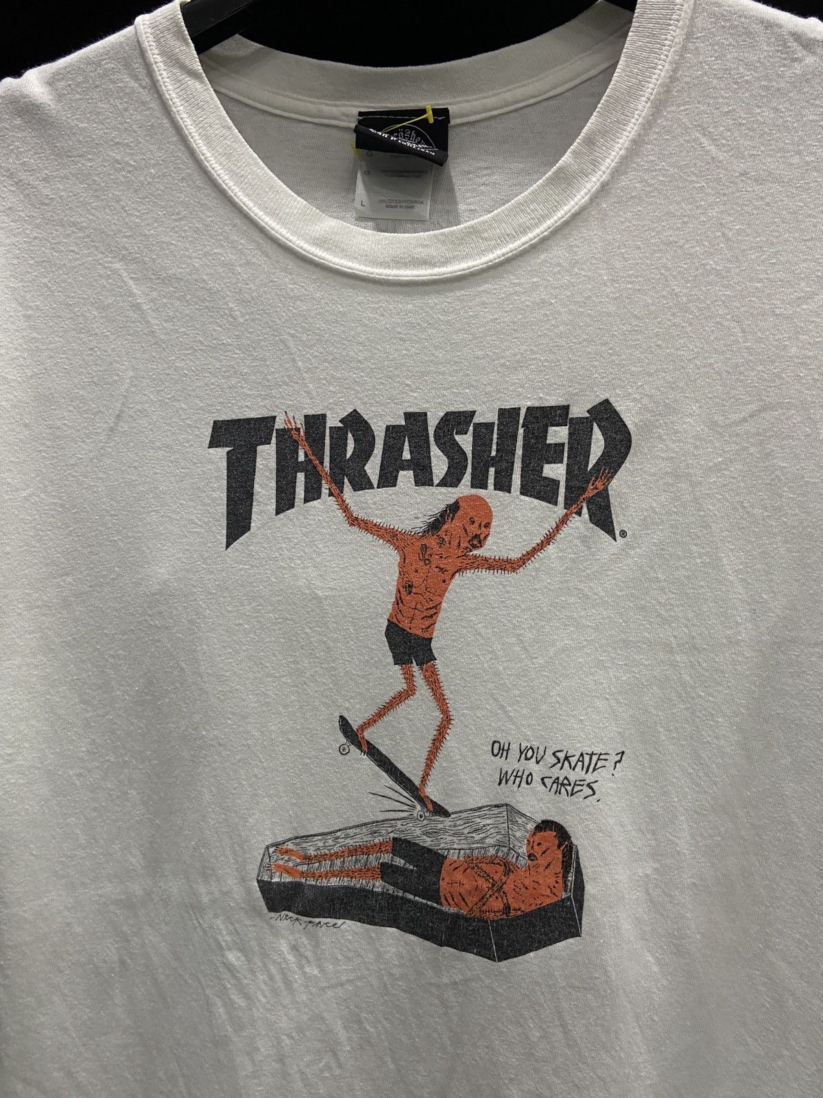 Thrasher Y2K THRASHER MAGAZINE Go Demon or Go home Skate T-Shirt Size US L / EU 52-54 / 3 - 4 Thumbnail