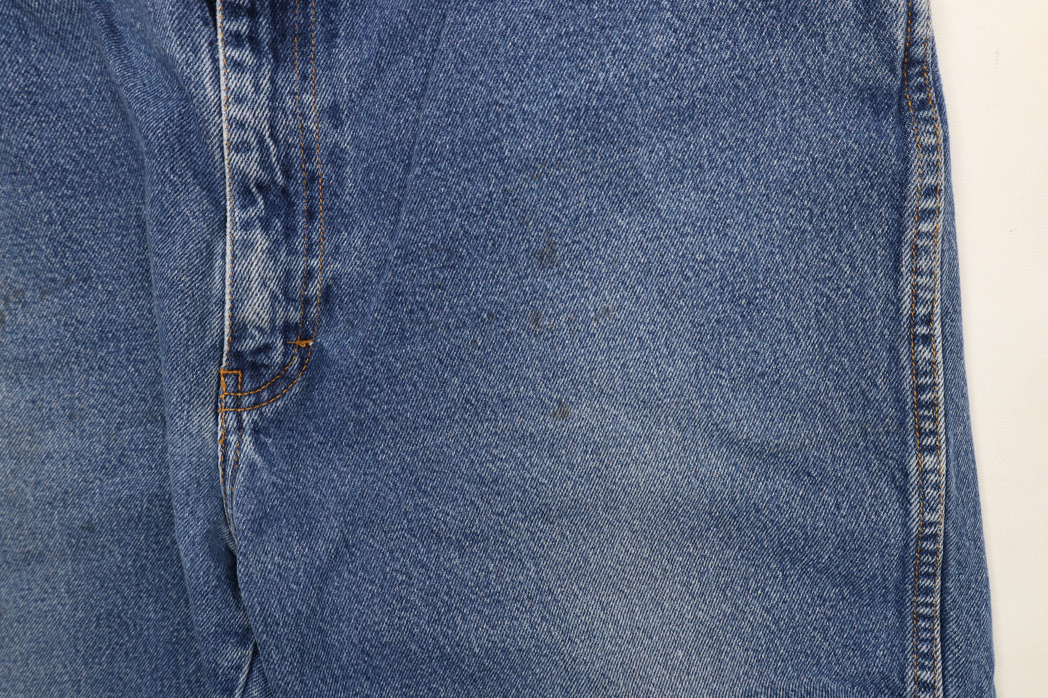 Dickies × Vintage Vintage Dickies Spell Out Straight Leg Denim Jeans Blue Size US 36 / EU 52 - 7 Thumbnail