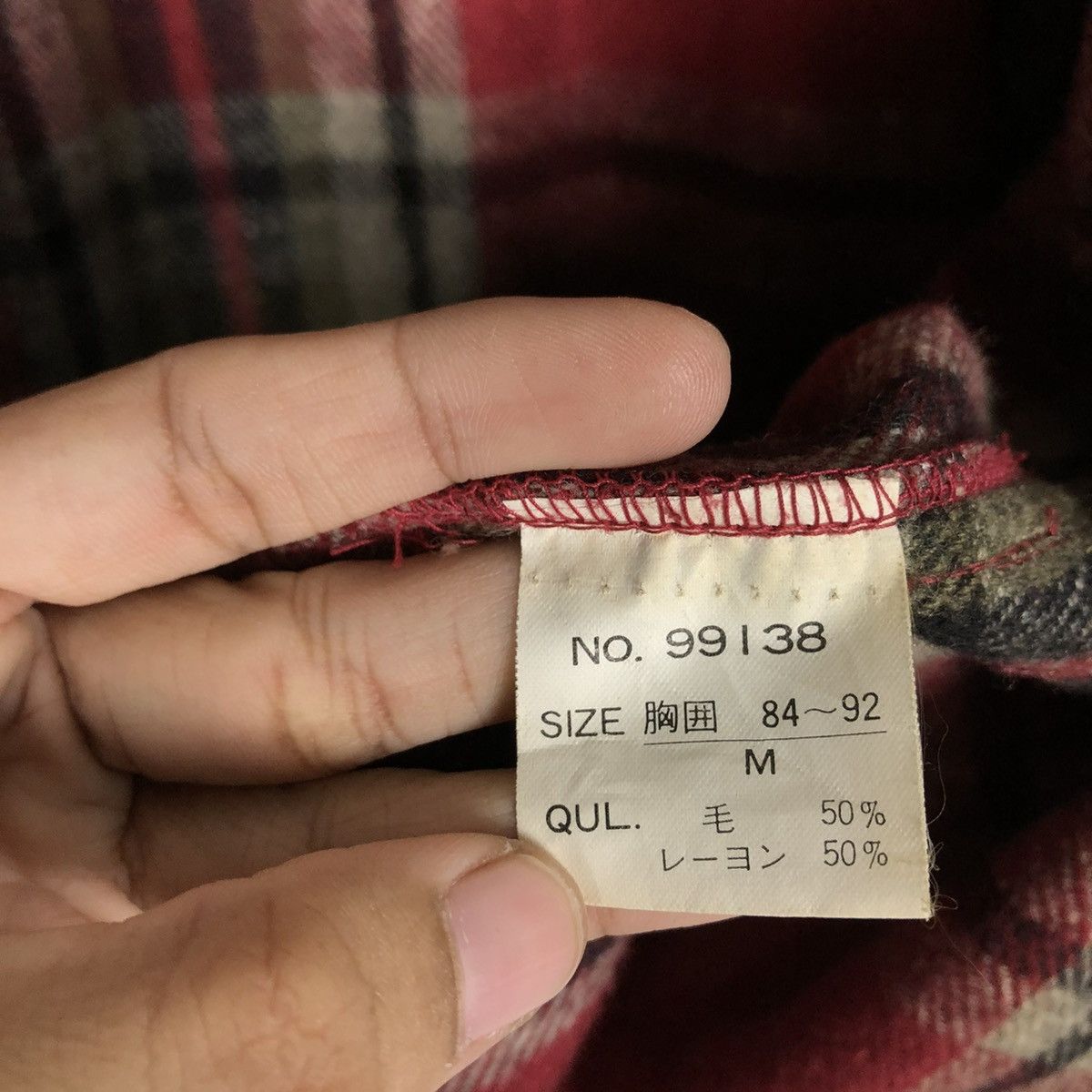 Flannel 📌VINTAGE WOOL FLANNEL JACKET RECIPRO ISSEY MIYAKE Size US M / EU 48-50 / 2 - 19 Thumbnail