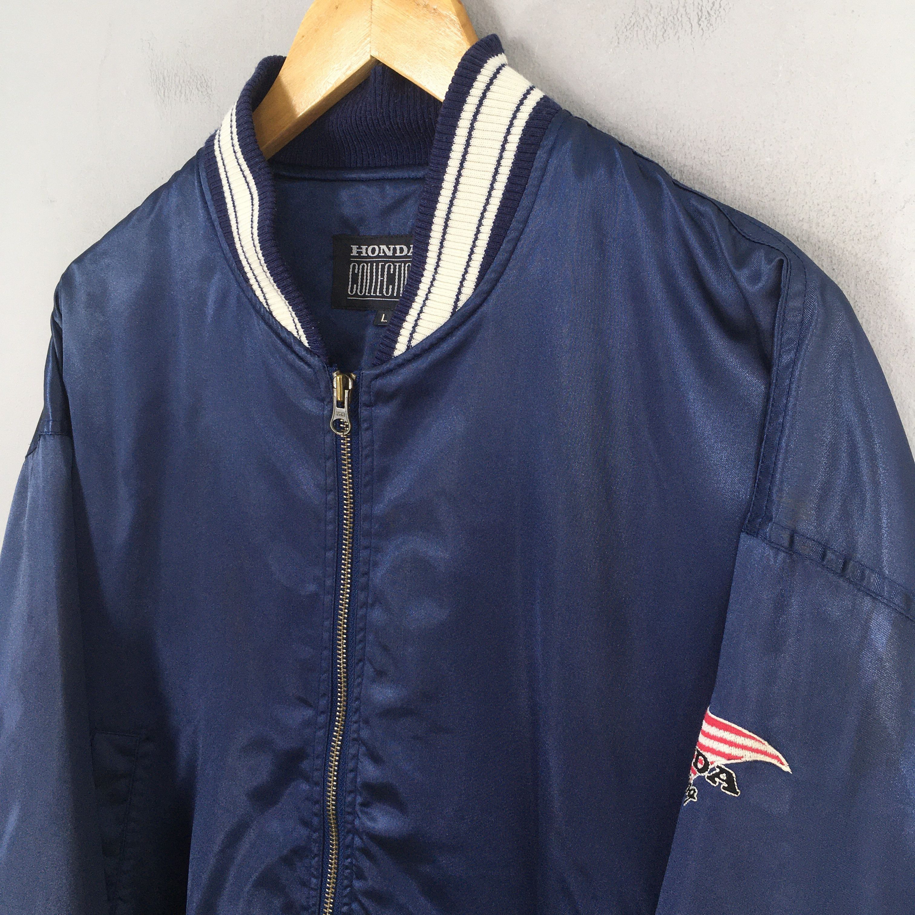 Honda Vintage 90's Honda Racing Team Blue Jacket Large Size US L / EU 52-54 / 3 - 5 Thumbnail