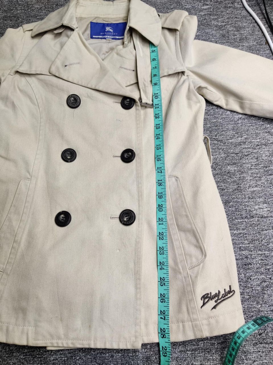Burberry Vintage Burberry Blue Label Double Breasted Coat With Belted Size US S / EU 44-46 / 1 - 19 Thumbnail