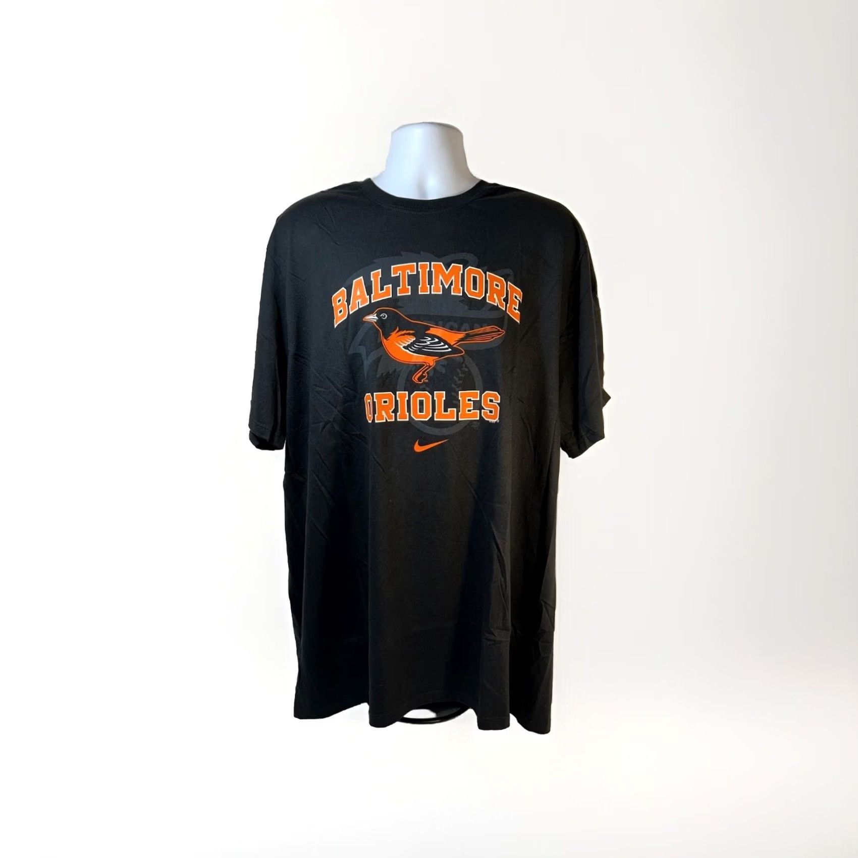 Nike VINTAGE Baltimore Orioles Nike Shirt Men 3XL Black Short Sleeve NWT Dead Stock Size US XXL / EU 58 / 5 - 3 Thumbnail