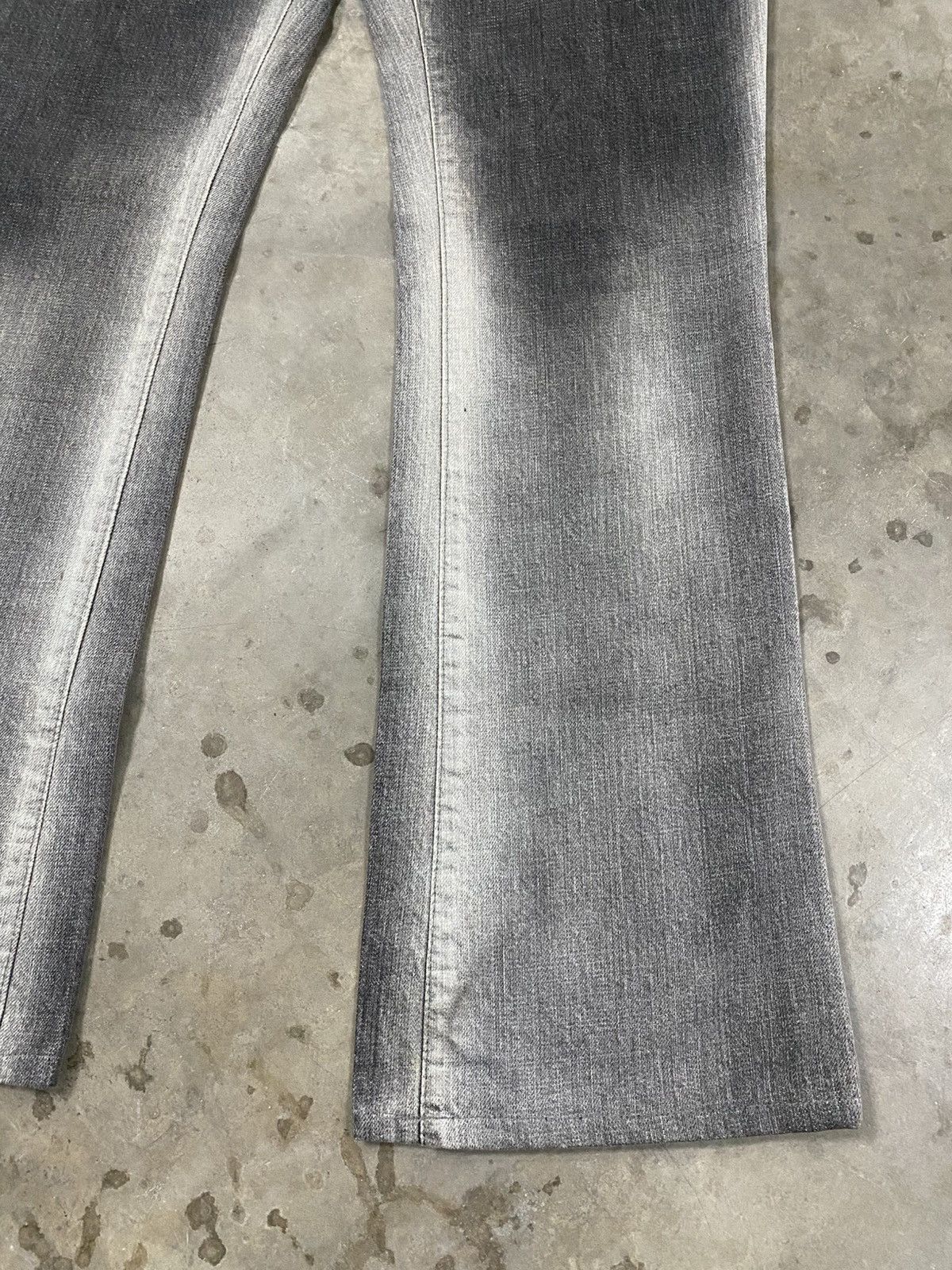 Seditionaries Flare Jeans Holiday Dept 2 Tone Black Italian Style @317 Size US 31 - 4 Thumbnail