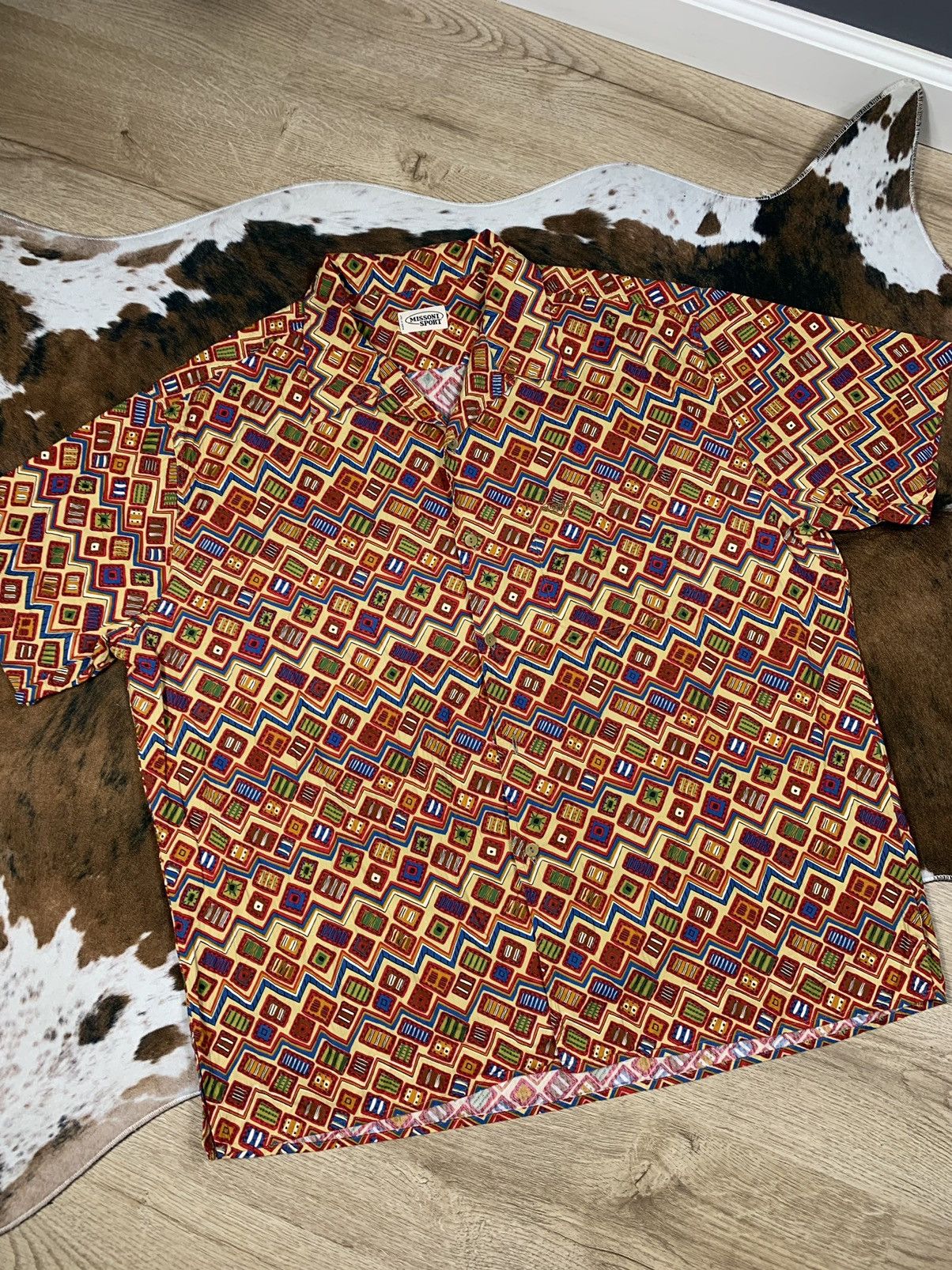 image of Missoni Crazy Shirt Short Sleeves, Men's (Size XL)