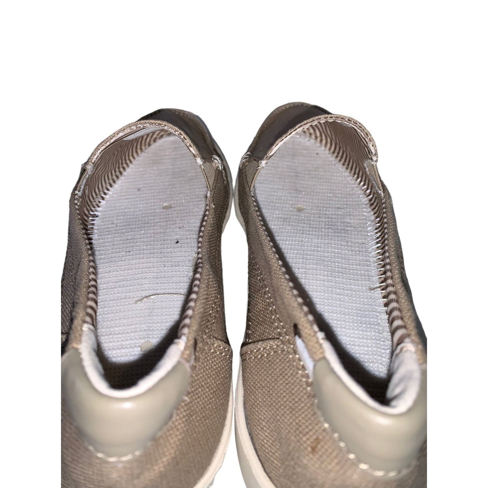 Crocs Crocs Canvas Slip on Boat Shoes Loafers Biege Women's Sze 6 Size US 6 / IT 36 - 4 Thumbnail