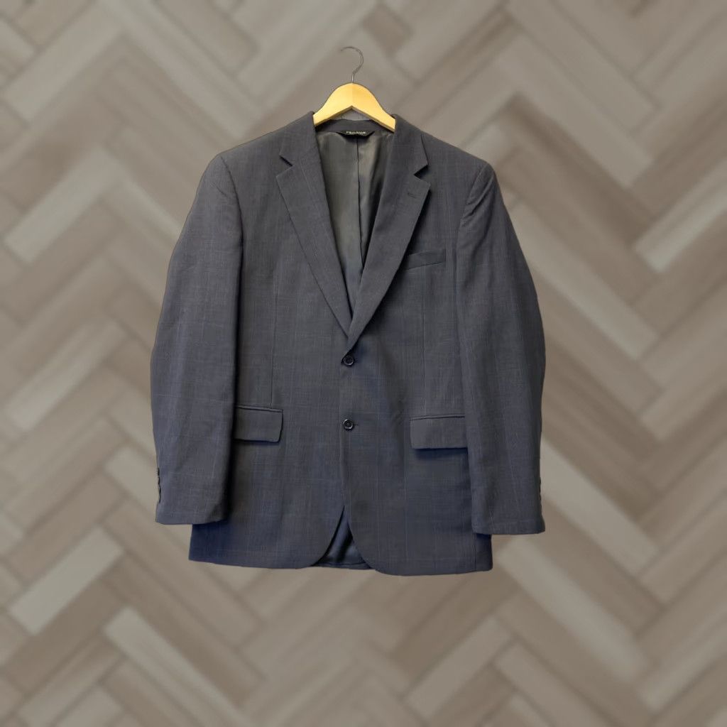 Jos. A. Bank Jos. A. Bank Plaid Wool Blazer Men’s 2 Buttons Jacket Gray / 86-80 Shirt? Size 42R - 1 Thumbnail