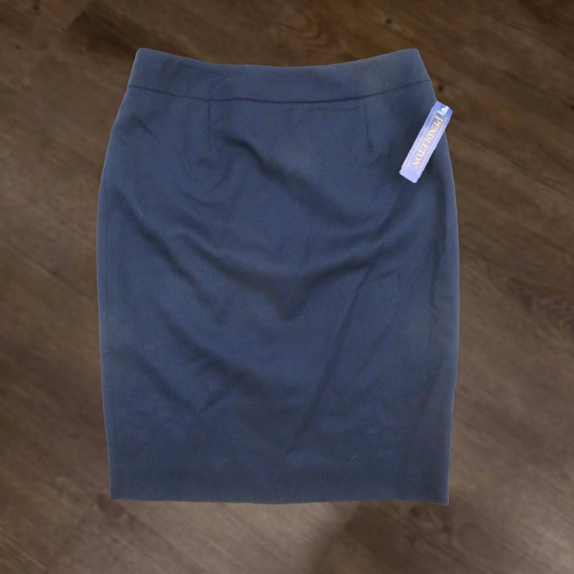 Pendleton VINTAGE Pendleton Wool Pencil Skirt USA Made 100% Virgin Wool Navy Blue Size 4P Women Knee Length NWT Demanded Keywords Size 27" / US 4 / IT 40 - 1 Thumbnail