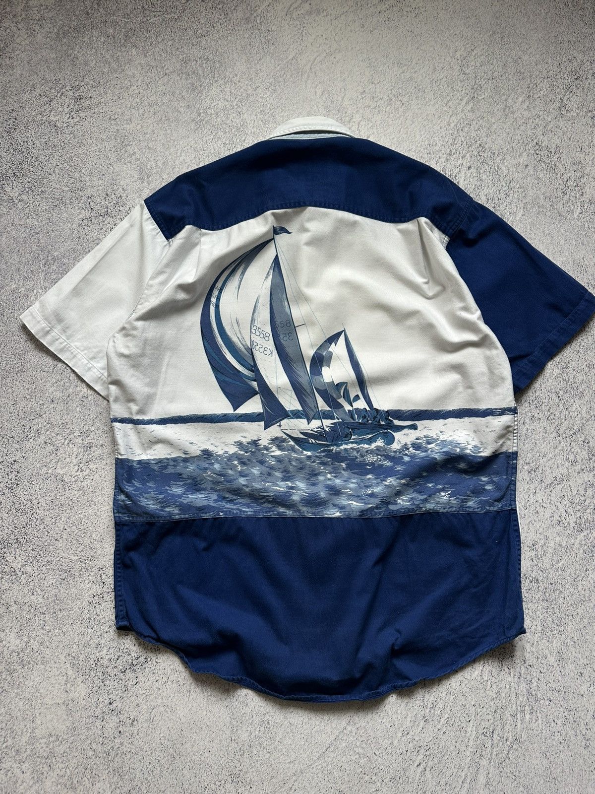 Chaps Ralph Lauren Vtg Chaps Ralph Lauren Yacht Sailing 90s Y2K Button Up Shirt Size US XL / EU 56 / 4 - 1 Thumbnail