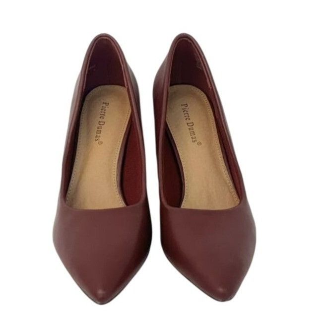 Other PIERRE DUMAS / Lover-1 / Burgundy / Block Heel / Pointed / Size US 10 / IT 40 - 4 Thumbnail