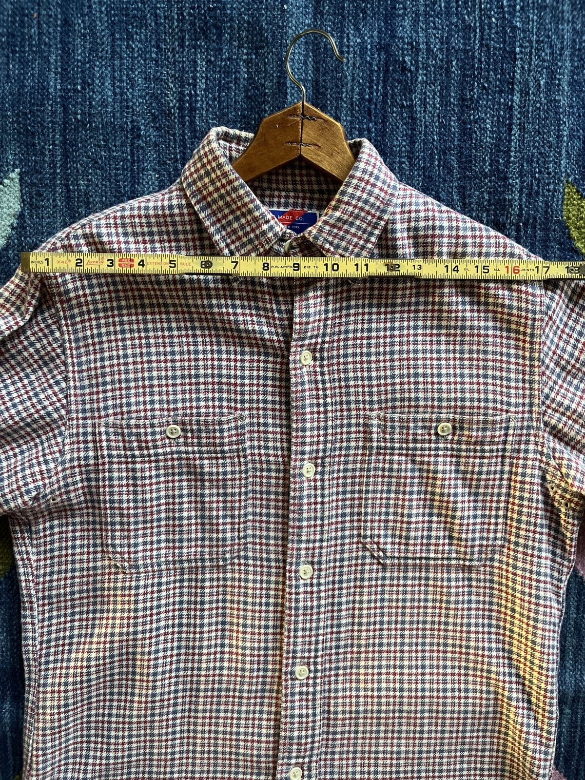 Best Made Co. Best Made Co Flannel in Natural, Blue, and Red Size US XS / EU 42 / 0 - 6 Thumbnail