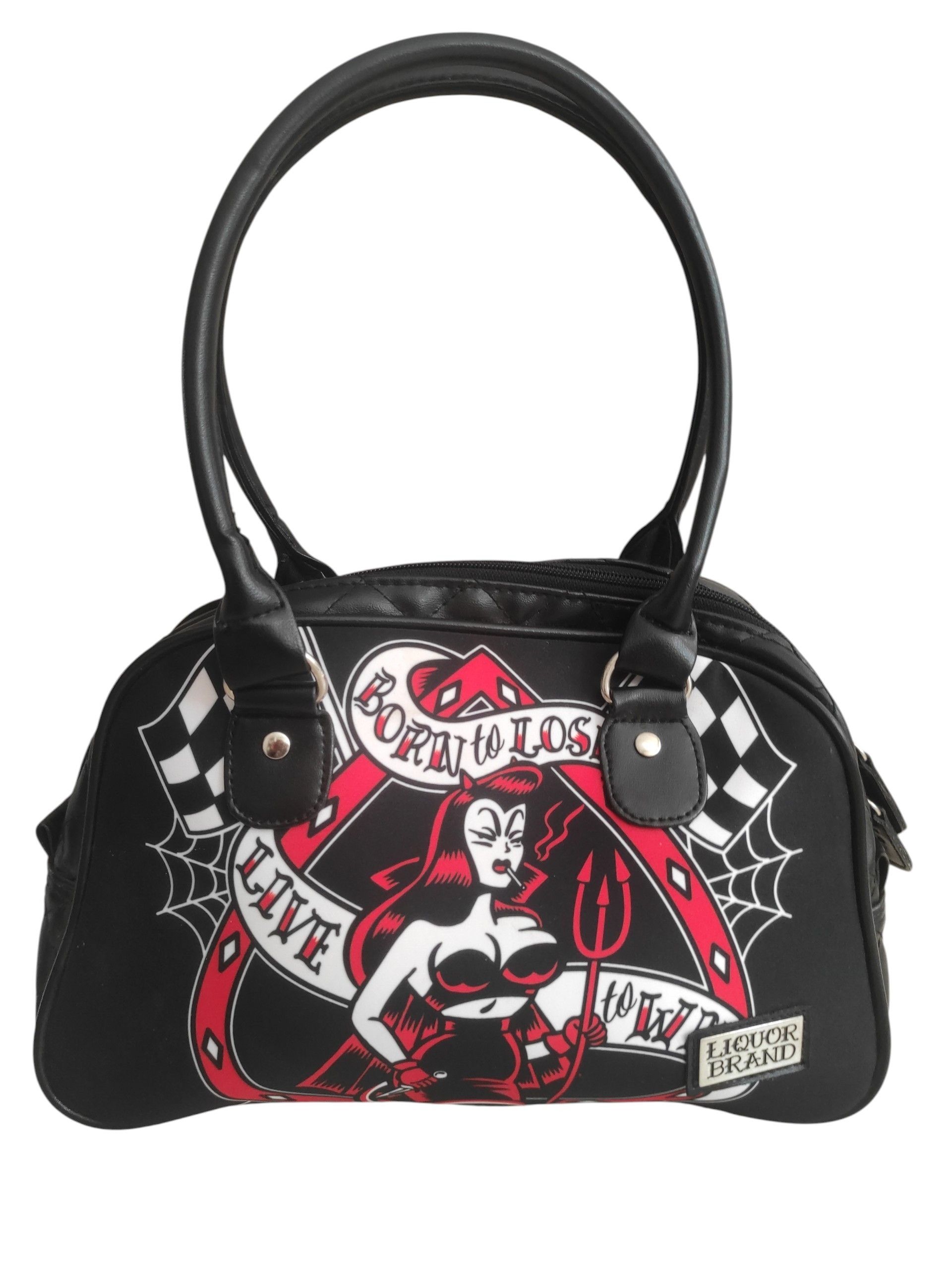 Other Small Liquor Brand Born to Lose Pin-Up Rockabilly Handbag Size ONE SIZE - 1 Thumbnail