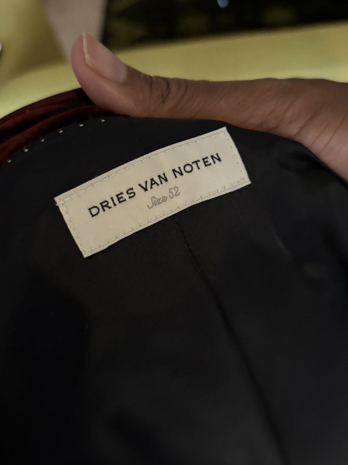 Dries Van Noten Red Velvet Blazer Size 52R - 3 Thumbnail