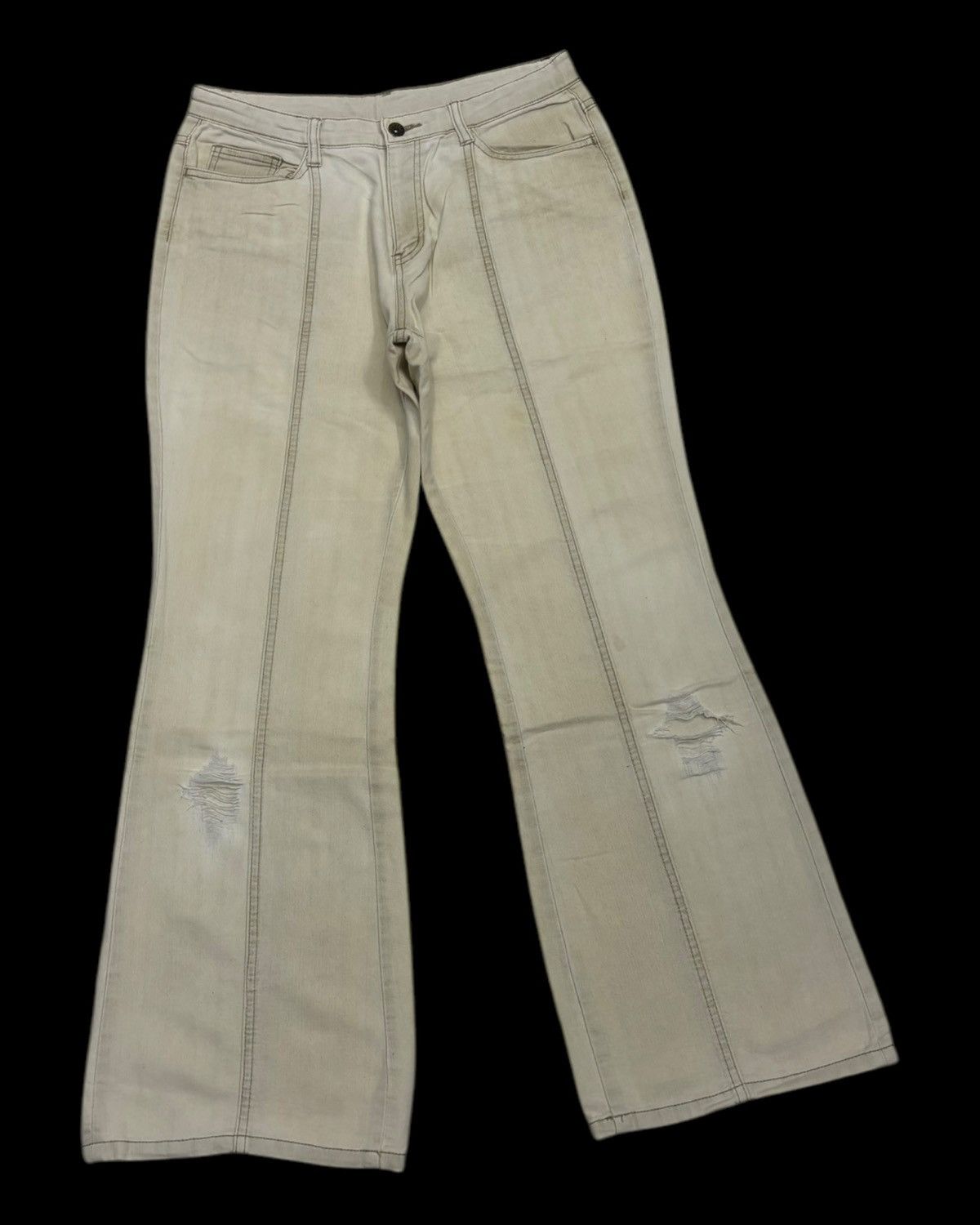 Hysteric Glamour × Japanese Brand HYSTERIC GLAMOUR STYLE FACILE FLARED COTTON PANTS Size US 29 - 3 Thumbnail