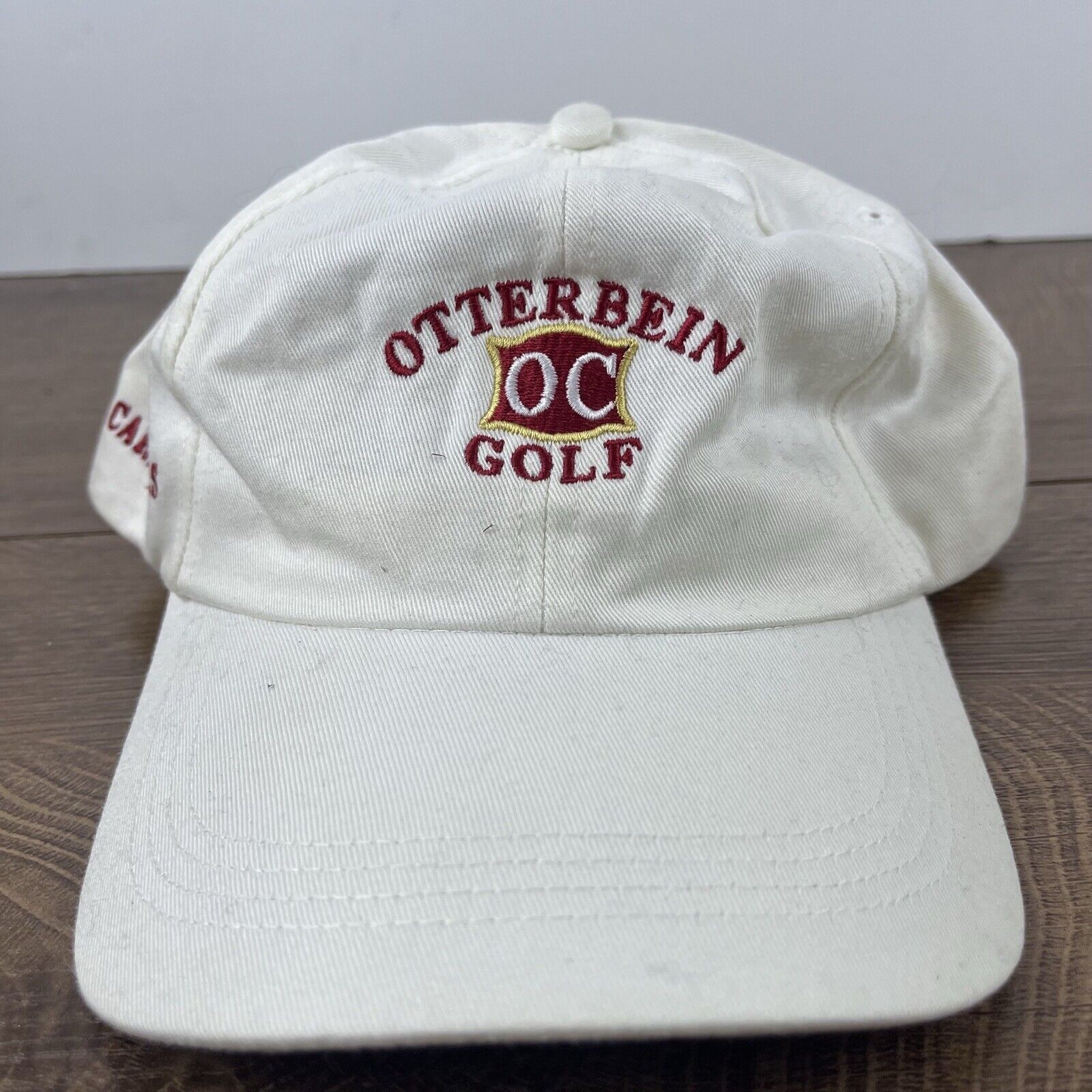 Other Otterbein College Golf Hat White Cap Hat Adjustable Hat Whit Size ONE SIZE - 4 Thumbnail