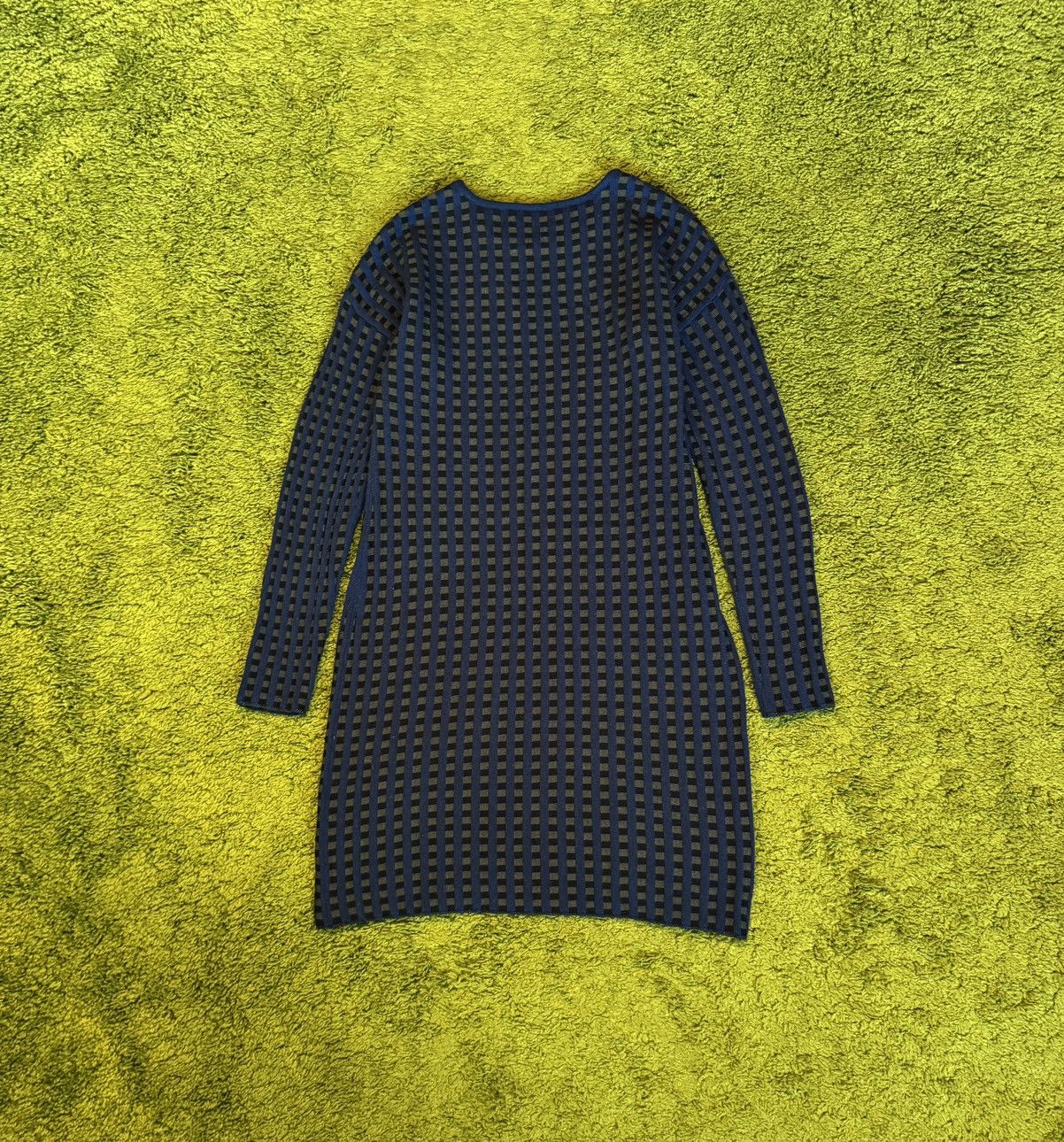Designer Oleana avant garde wool silk blend knit dress Size M / US 6-8 / IT 42-44 - 2 Thumbnail