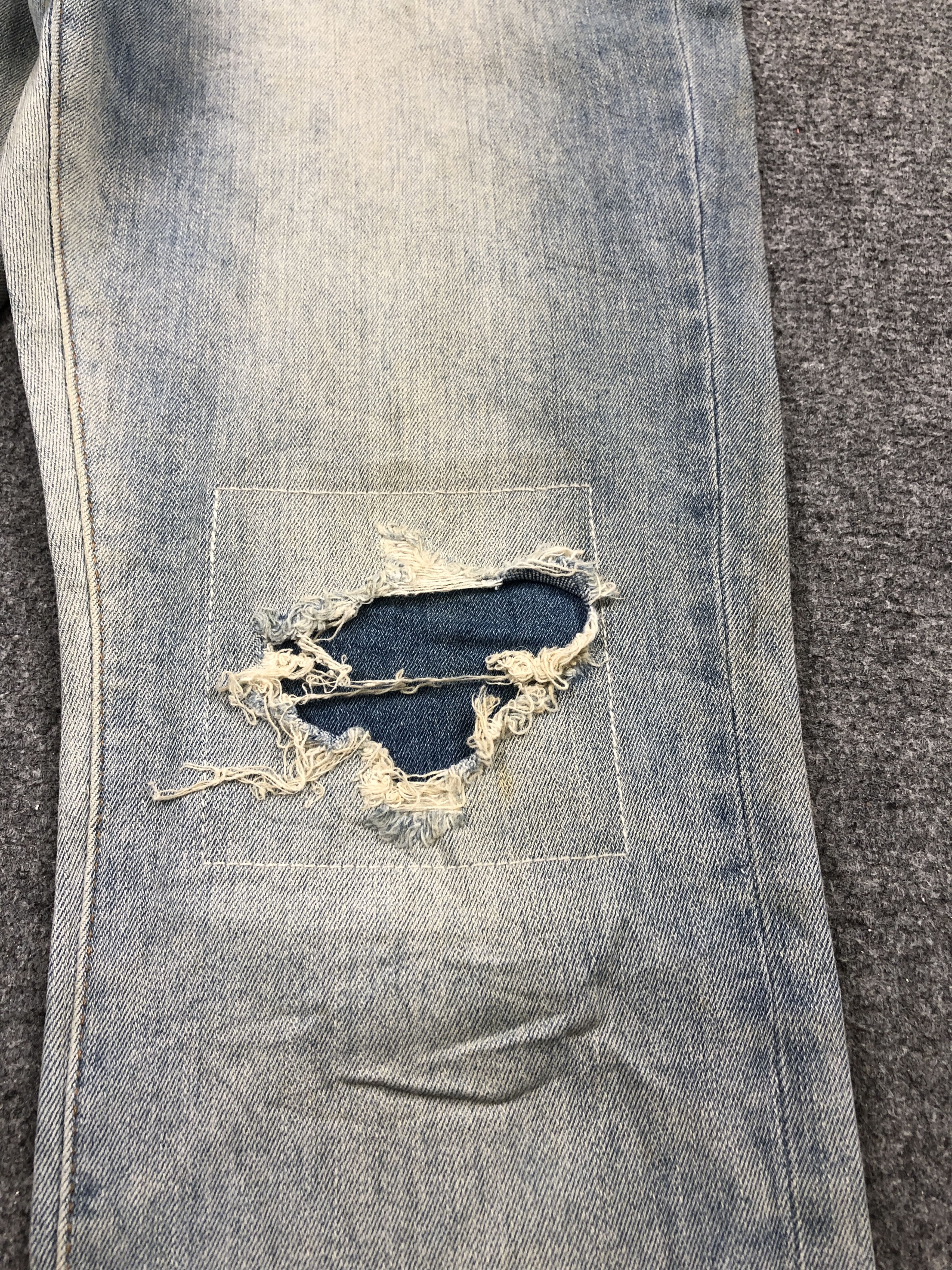 MOUSSY Vintage Azul By Moussy Distressed Jeans DP2432 Size US 30 / EU 46 - 8 Thumbnail