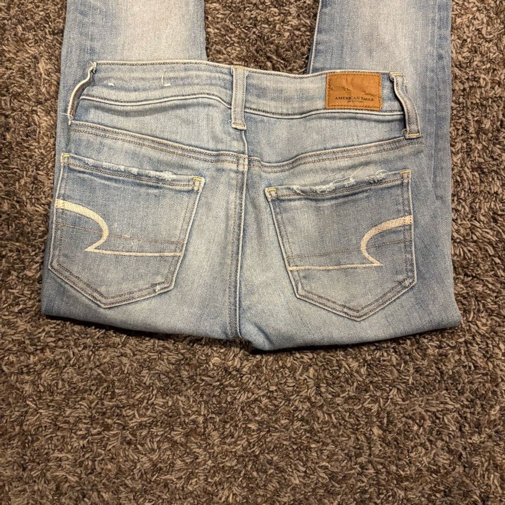 American Eagle Outfitters American Eagle Outfitters Women's Light Blue Jeans Size 24" / US 00 / IT 34 - 1 Thumbnail