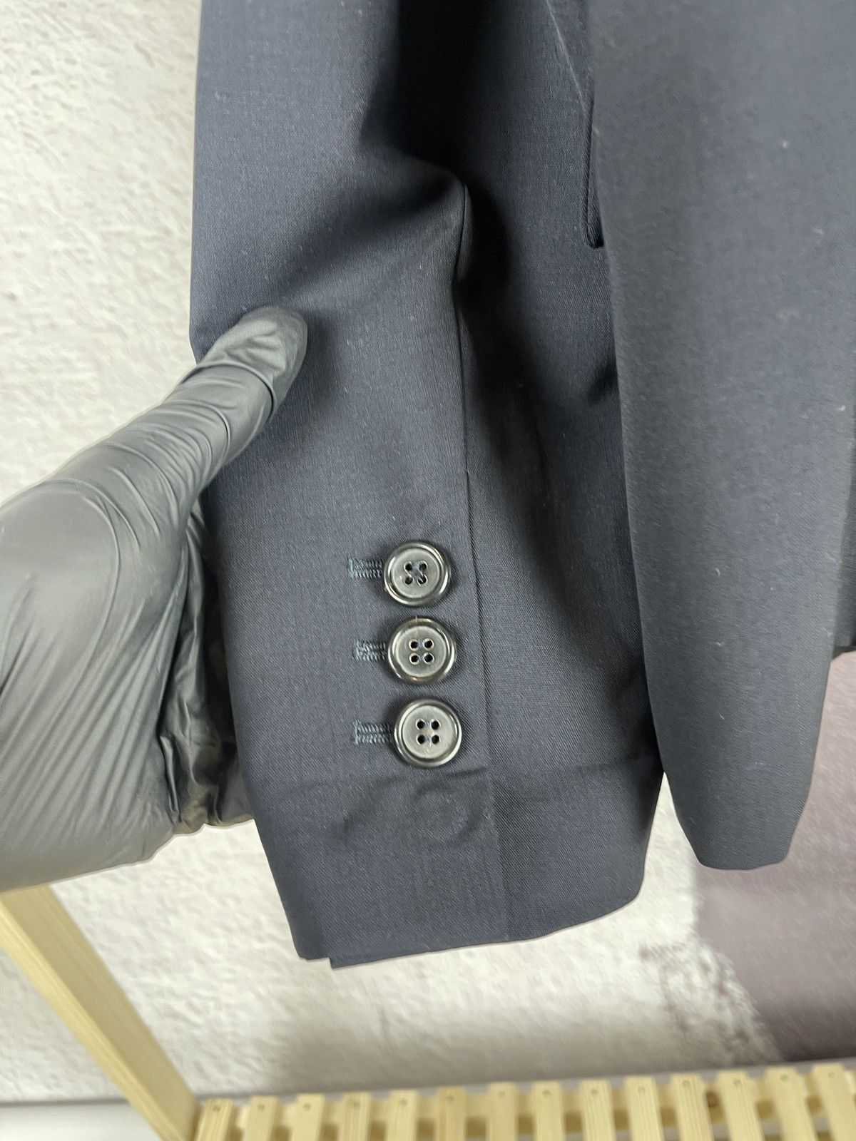 Prada Prada sleeve bondage navy women’s wool blazer 2 buttons Size M / US 6-8 / IT 42-44 - 13 Thumbnail