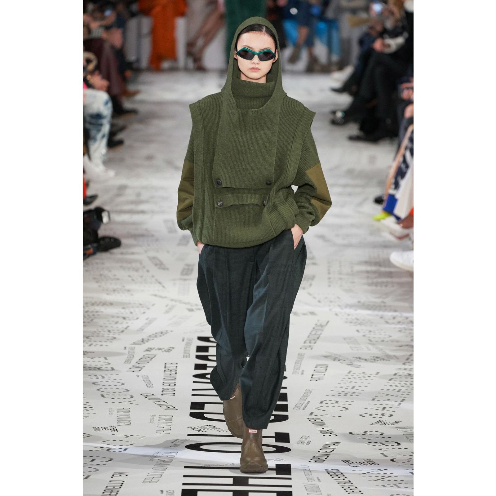 Stella McCartney Stella McCartney Runway Hooded Wool Sweater – FW2019 Size US M / EU 48-50 / 2 - 2 Thumbnail