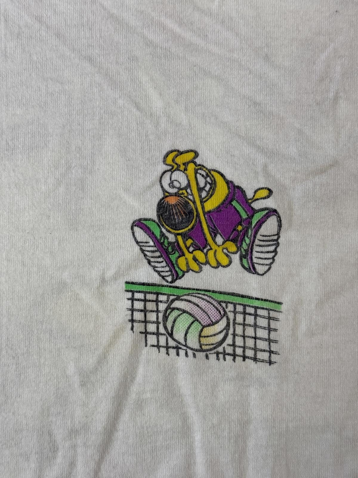 Fruit Of The Loom VTG Spike This T-shirt - Volleyball Dog 80s Tee XL Size US XL / EU 56 / 4 - 4 Thumbnail