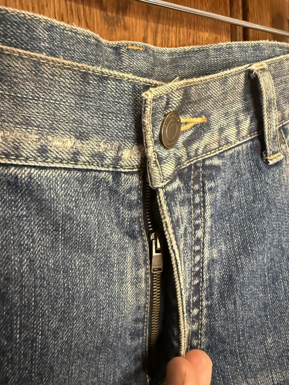 Saint Laurent Paris FW13 Holy Grail Saint Laurent crash Hedi jeans 36 skinny d02 Size US 36 / EU 52 - 18 Thumbnail