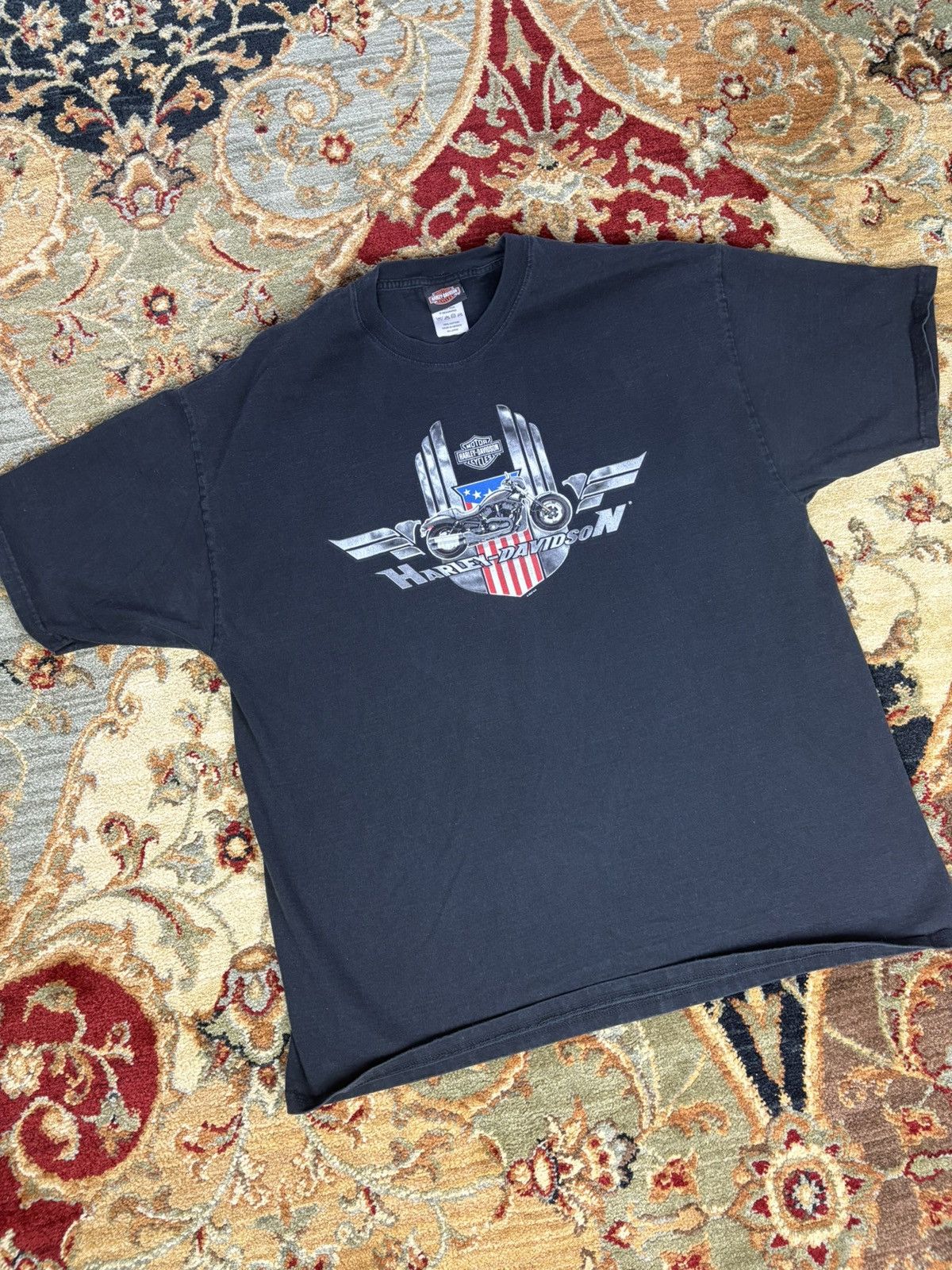 Harley Davidson × Vintage Harley Davidson 2004 Seattle USA T-Shirt Size US XXL / EU 58 / 5 - 2 Thumbnail