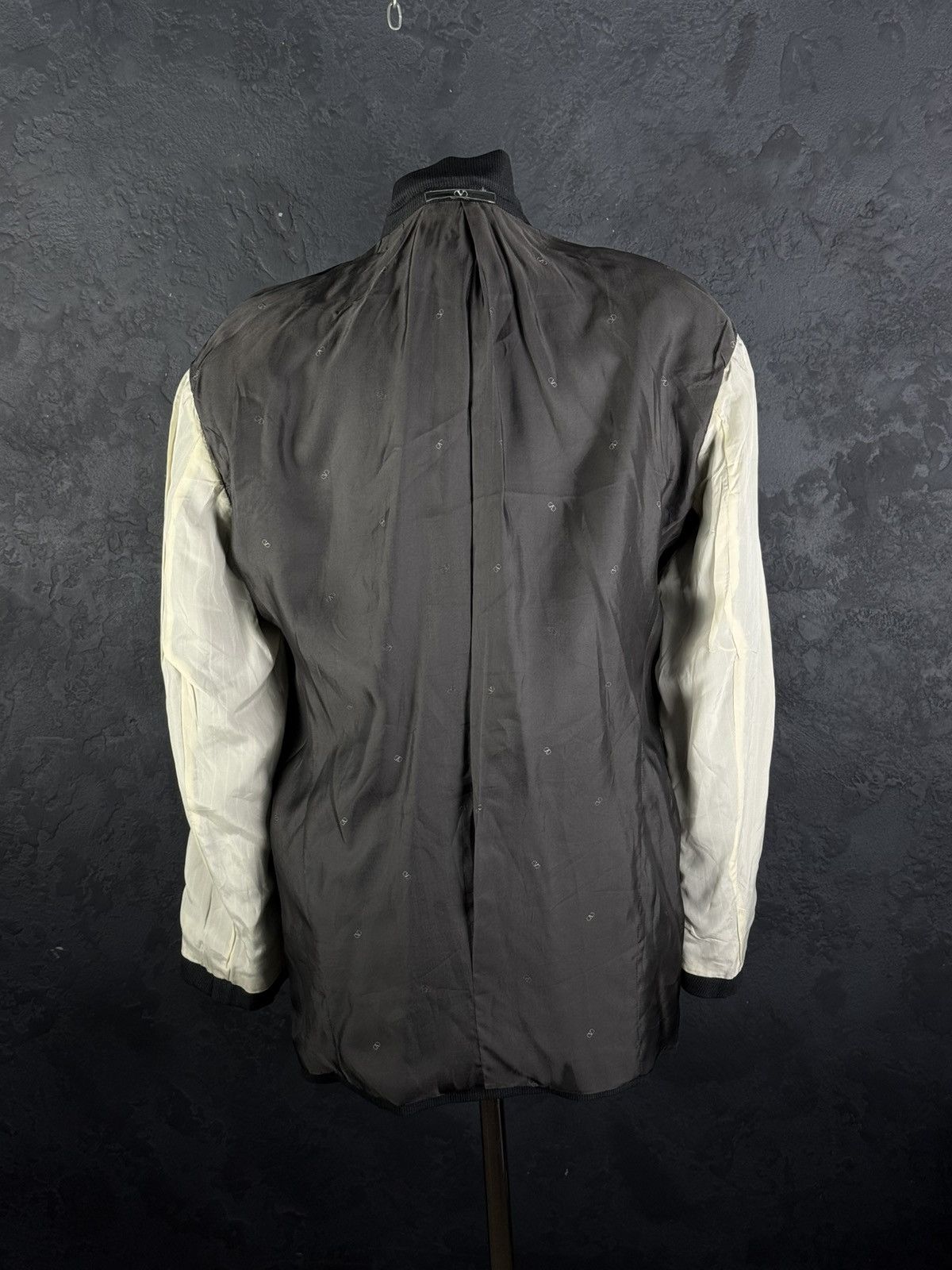 Valentino VTG 80s Valentino Uomo Men's Wool Blazer Italy Size 54 R Size 54R - 12 Thumbnail