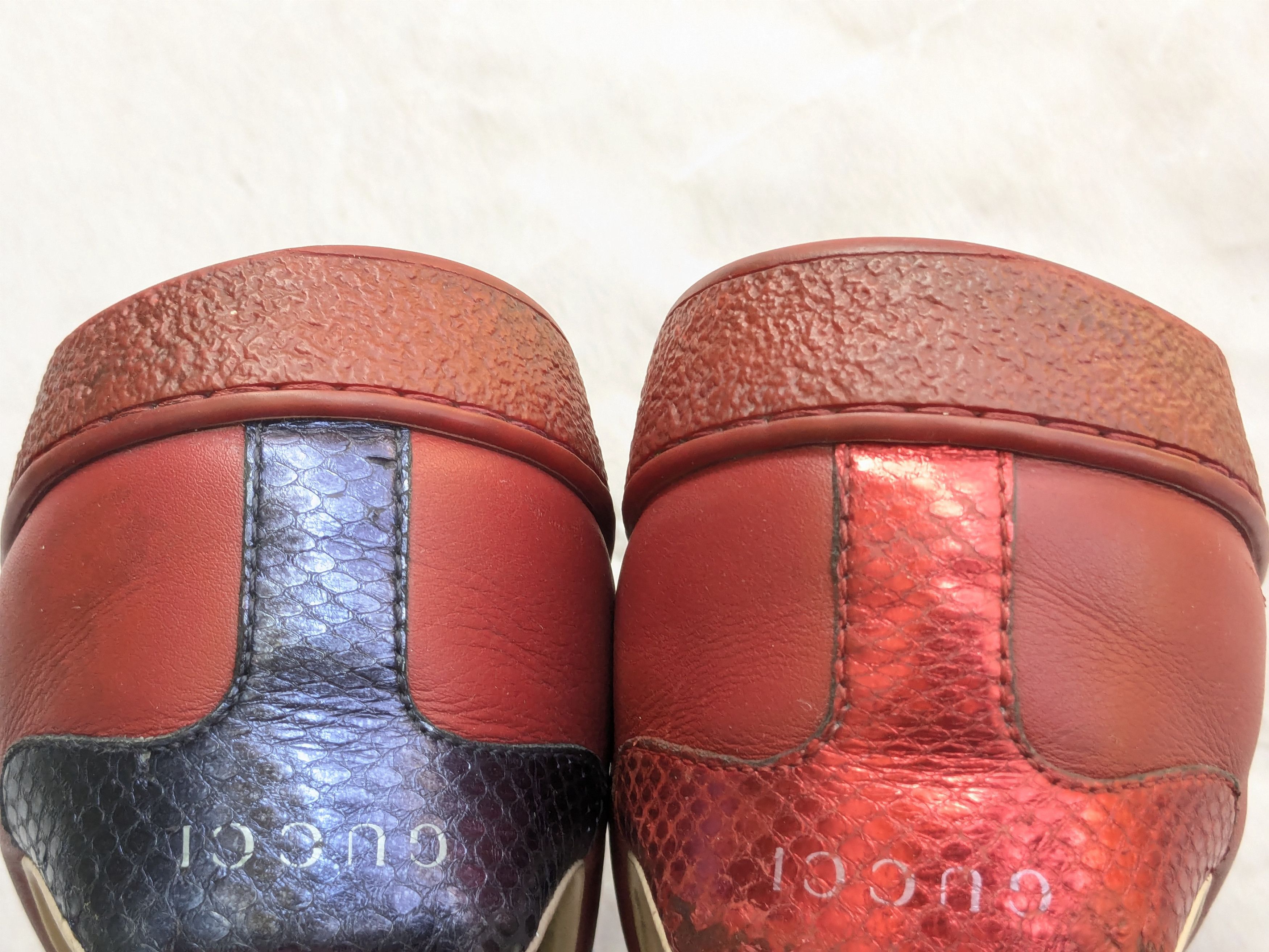 Gucci Gucci Ace Sneakers 9.5 Red Leather Low 429446 Size US 9.5 / EU 42-43 - 12 Thumbnail