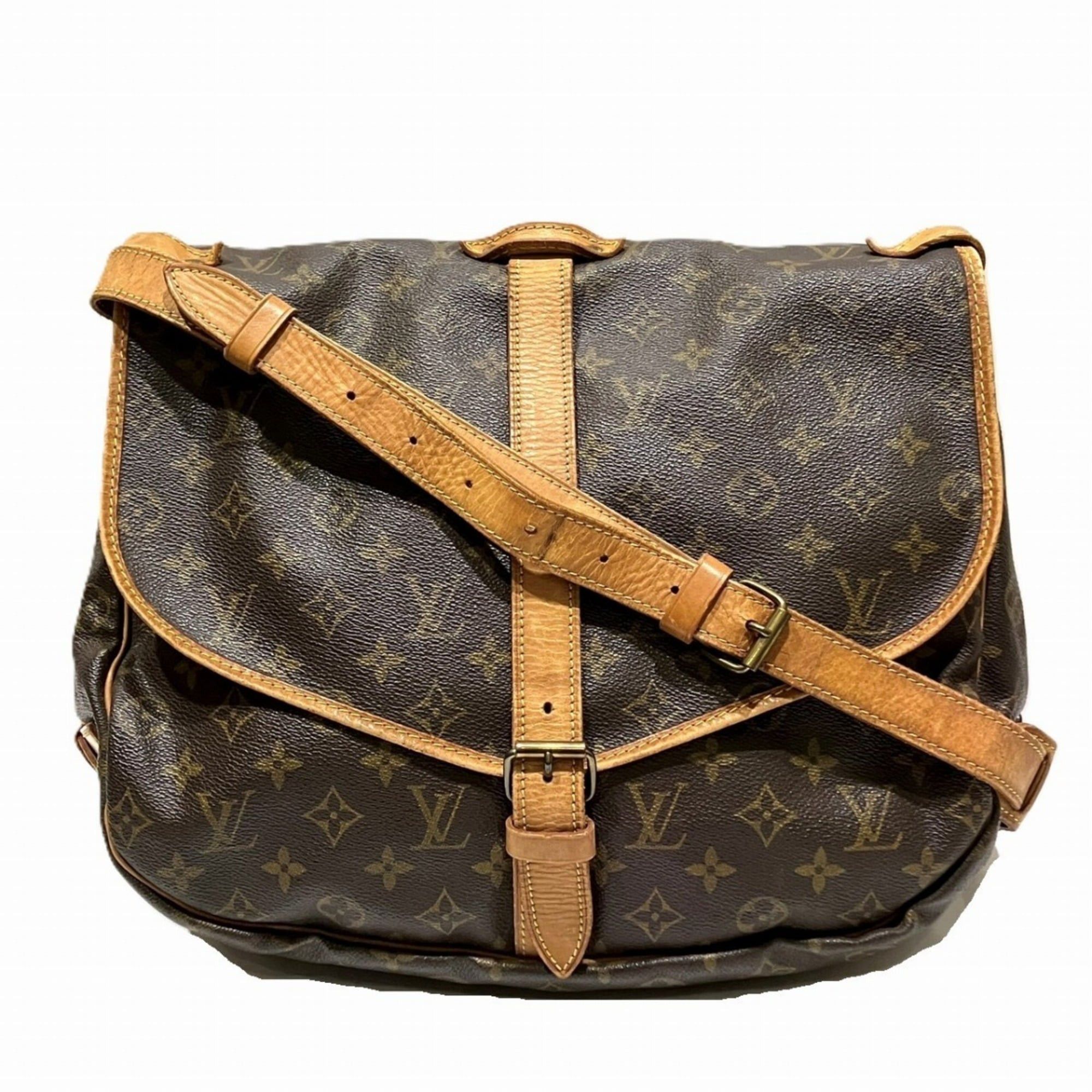 Louis Vuitton Louis Vuitton Saumur 35 Monogram Shoulder Bag in Taal Fabric, M42254, Free Shipping Size ONE SIZE - 1 Thumbnail