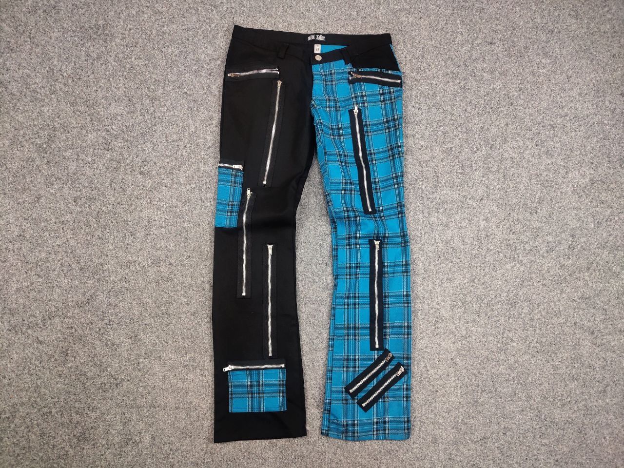 Japanese Brand Nix Gilt Y2K Vintage Avant Garde Gothic Patchwo Zipper Pants Size 32" / US 10 / IT 46 - 6 Thumbnail