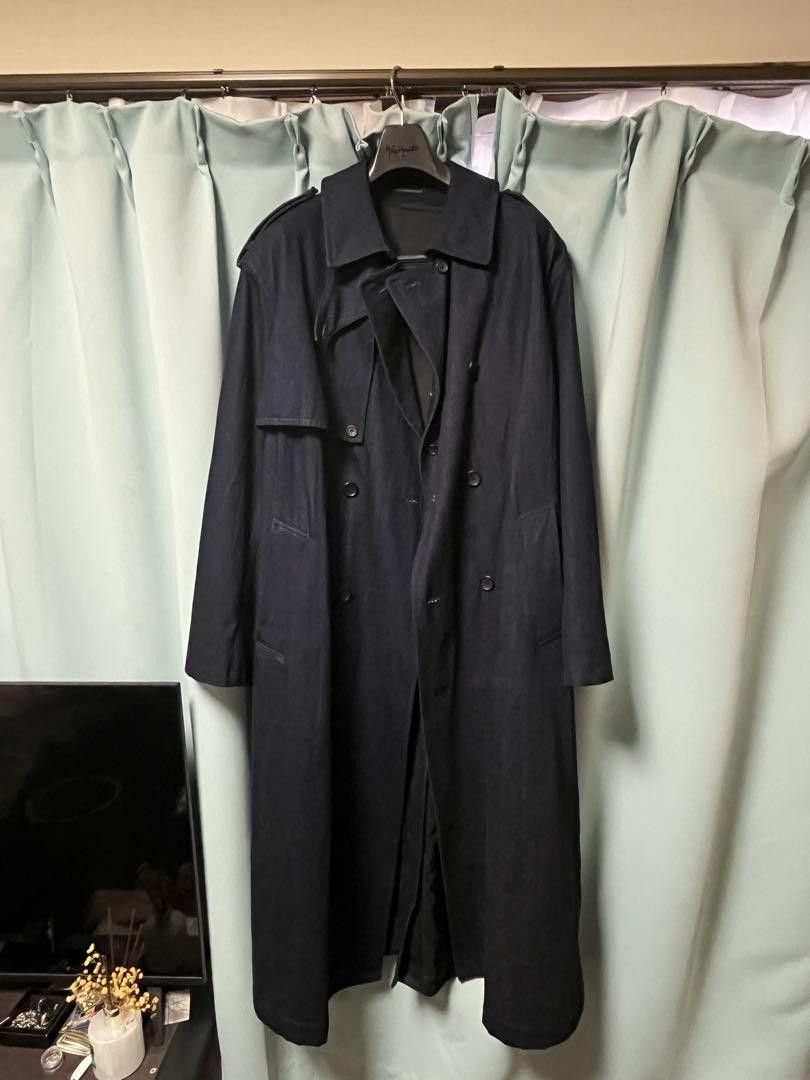 yohjiyamamoto23aw デニムトレンチコート　残布有 yohjiyamamoto23aw デニムトレンチコート 残布有