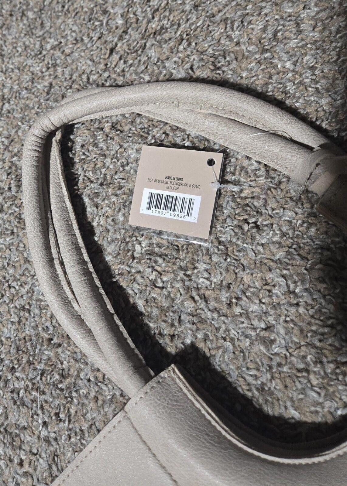 Designer Ulta Beaty Taupe Color Suede Feel Shoulder Bag Tassel NWT Size ONE SIZE - 3 Thumbnail