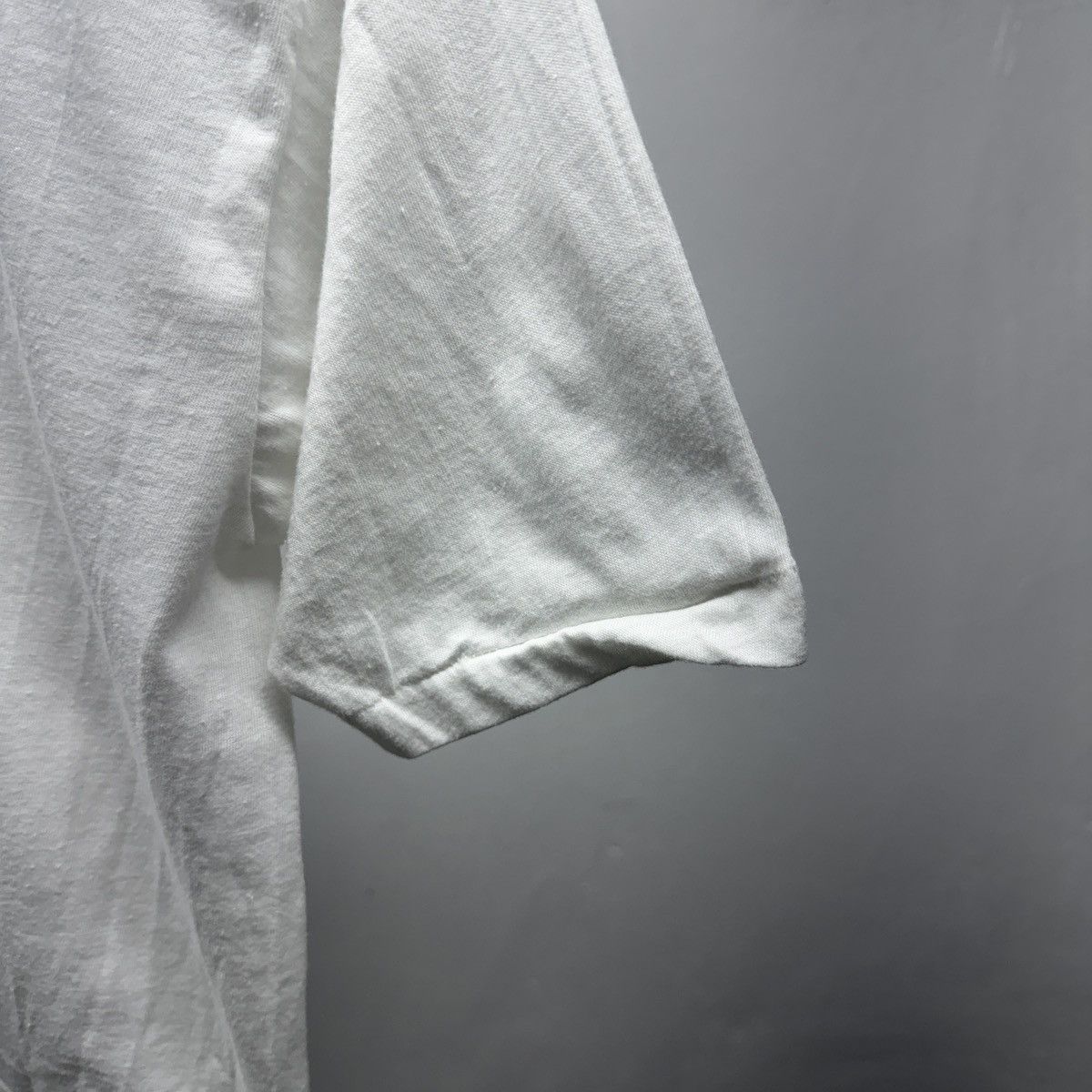 Vintage 80s Paper Thin Blank White Shirt ERD Grunge Chrome Size US XL / EU 56 / 4 - 7 Thumbnail