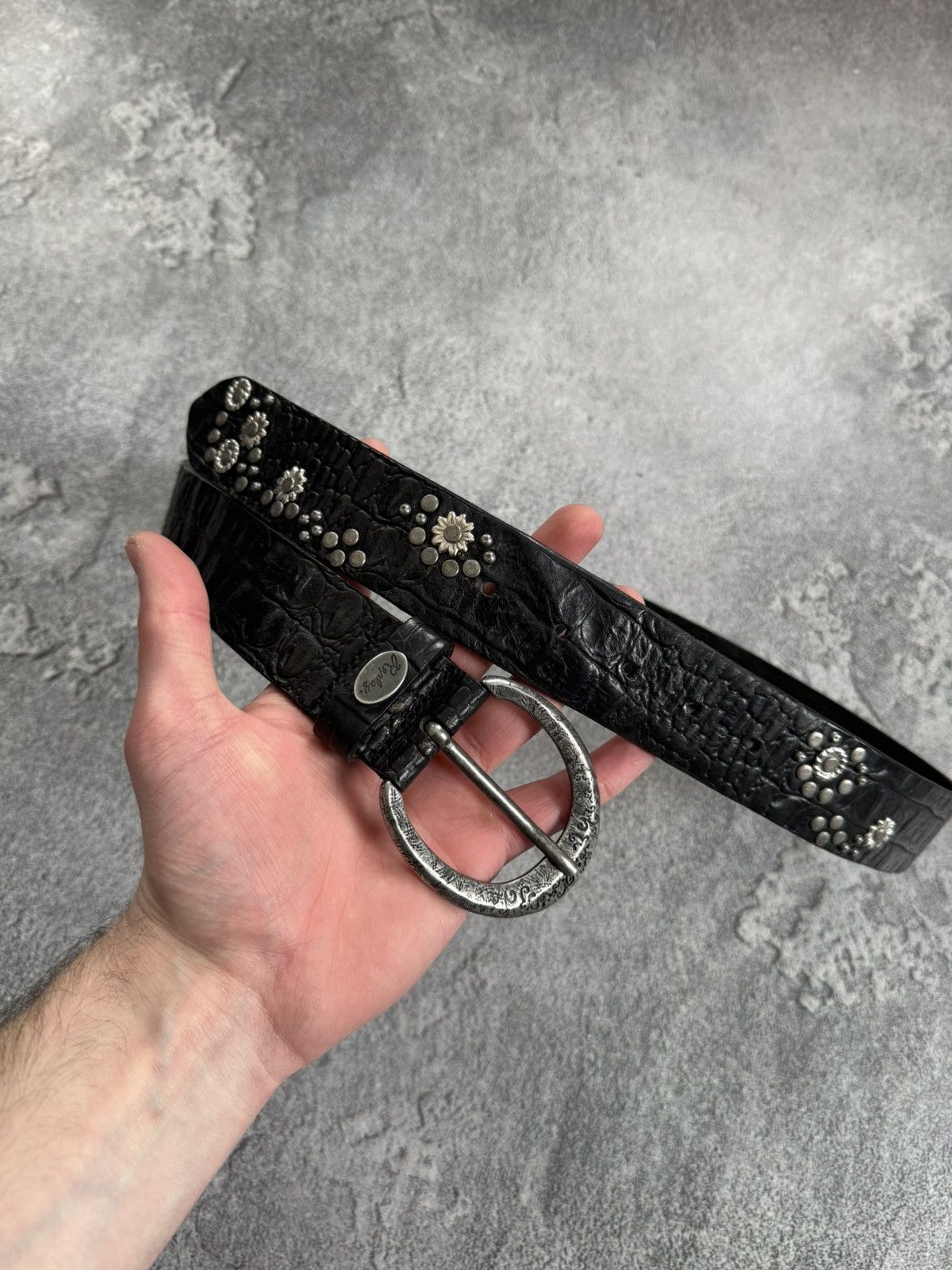 Replay Replay Avantgarde leather belt biker punk gothic L.G.B. Y2K Size ONE SIZE - 4 Thumbnail