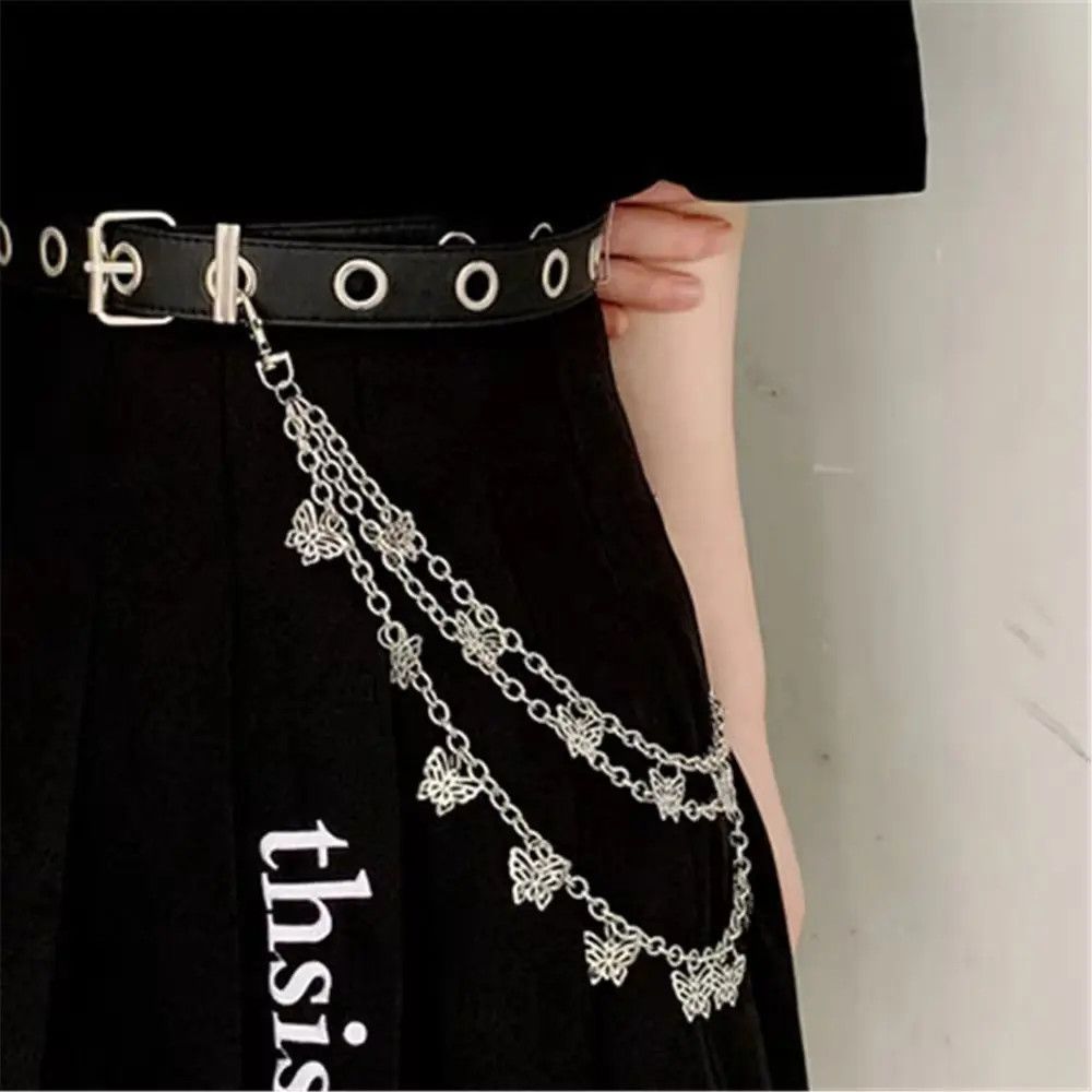 Jewelry Butterfly Waist Chains Jeans Trousers Keychain Size ONE SIZE - 5 Thumbnail