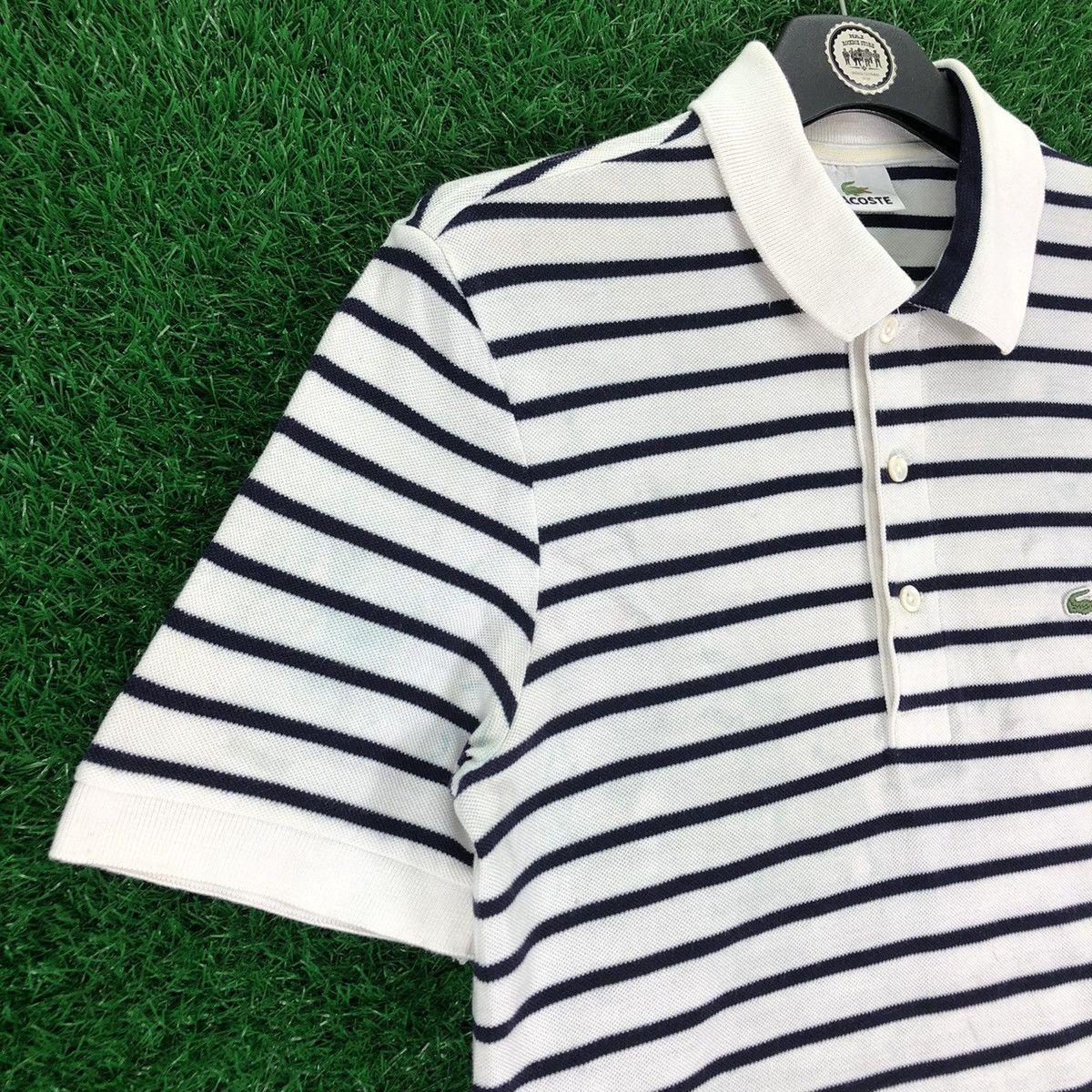 Lacoste Vintage 90's Lacoste Polo Tee Stripes Size US XS / EU 42 / 0 - 2 Thumbnail