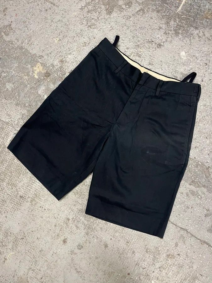 Helmut Lang 2000s Helmut Lang Strapped Waistband Navy Shorts Size US 39 - 4 Thumbnail