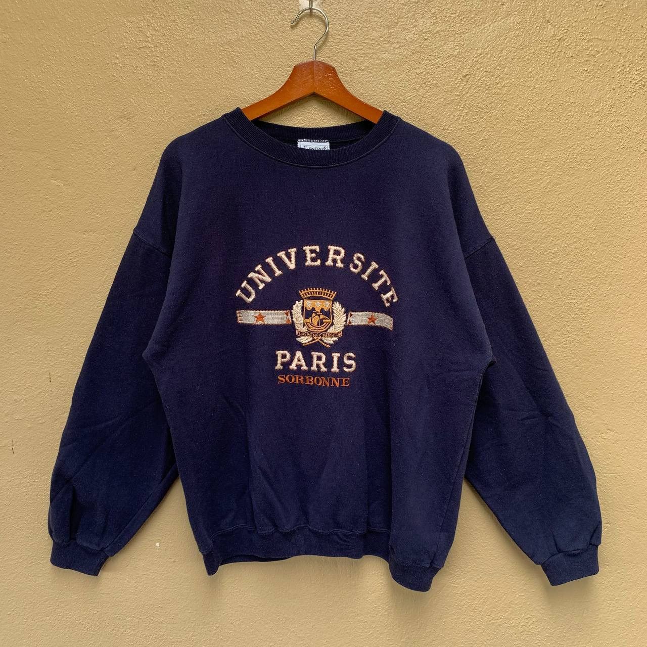 Vintage Vintage PARIS SORBONNE University Sweatshirt Size US L / EU 52-54 / 3 - 1 Thumbnail