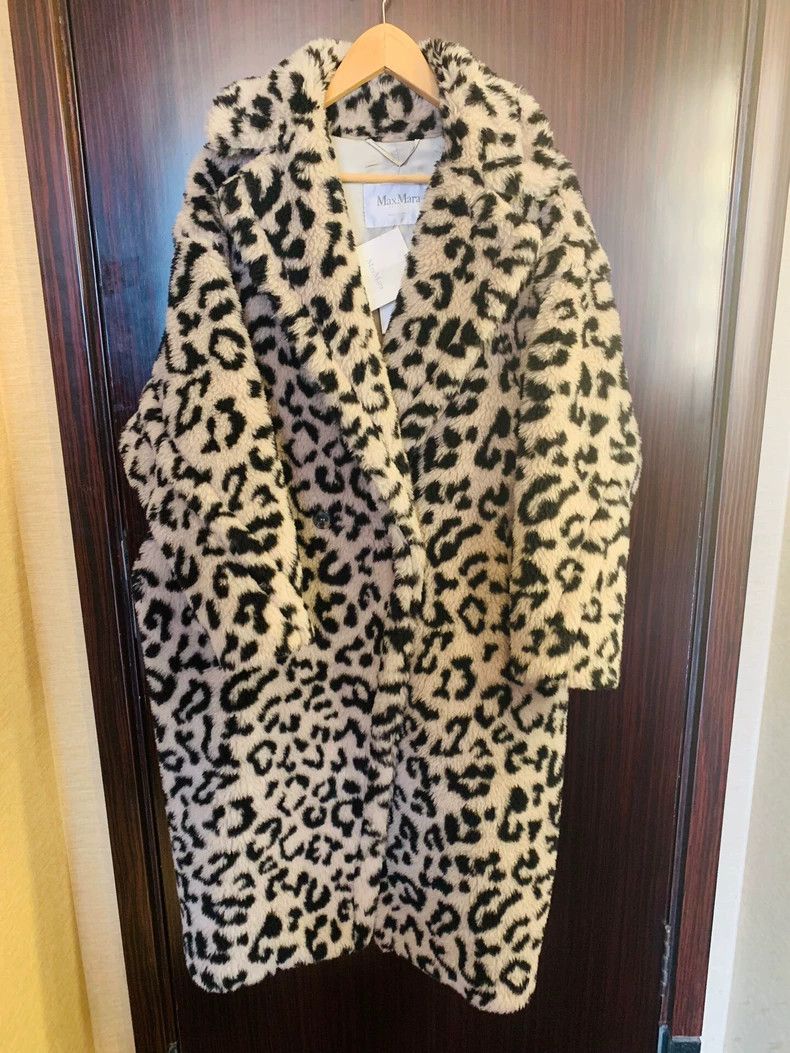 Max Mara Teddy Bear Coat Show Limited Edition Leopard