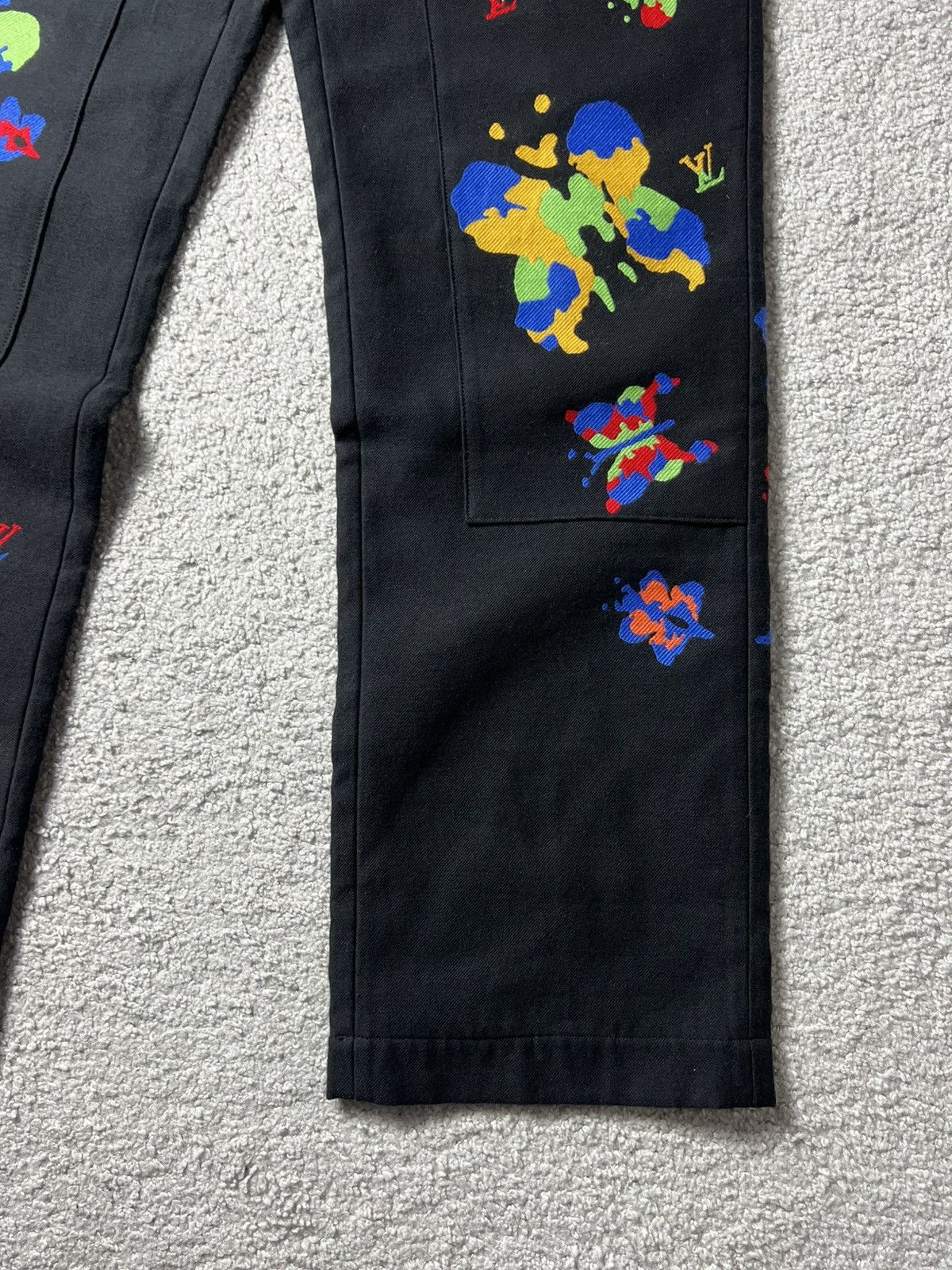 Louis Vuitton SS23 Louis Vuitton Butterfly Print Double Knee Pants Size US 32 / EU 48 - 7 Thumbnail