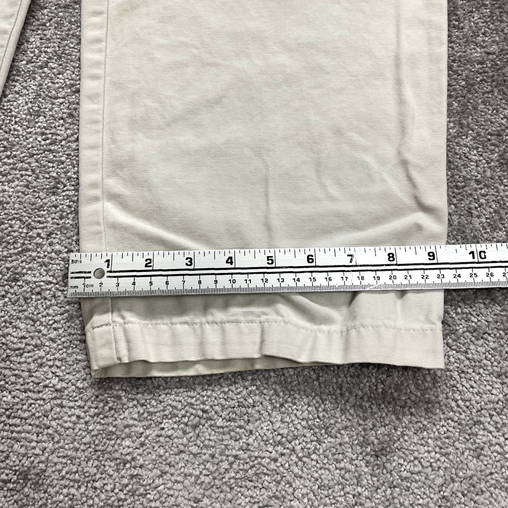 Vintage Columbia Chino Pants Mens 36 Beige Straight Casual 36x30 Big & Tall Size US 36 / EU 52 - 2 Thumbnail