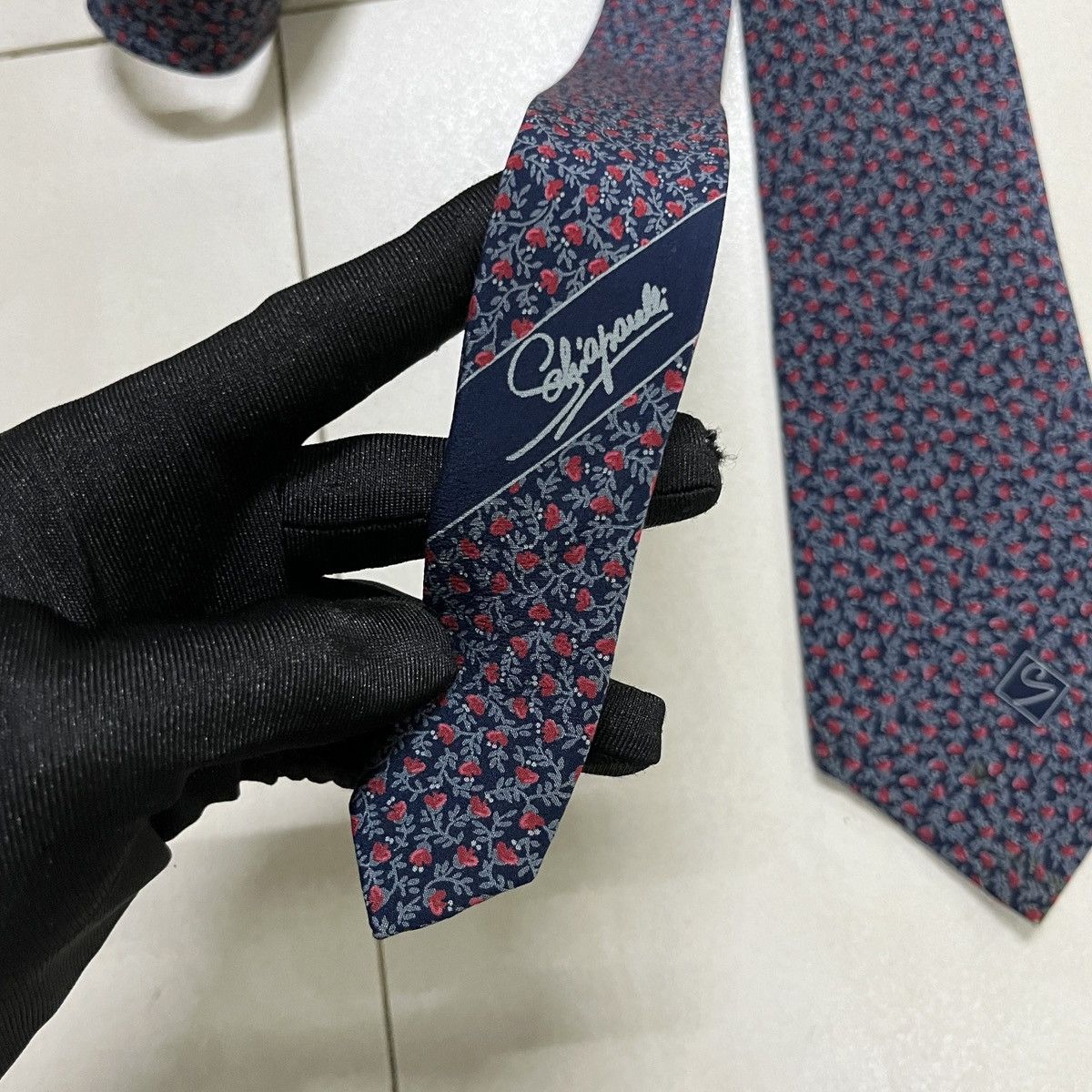 Vintage Rare Vintage Maison Schiaparelli Tie Size ONE SIZE - 4 Thumbnail