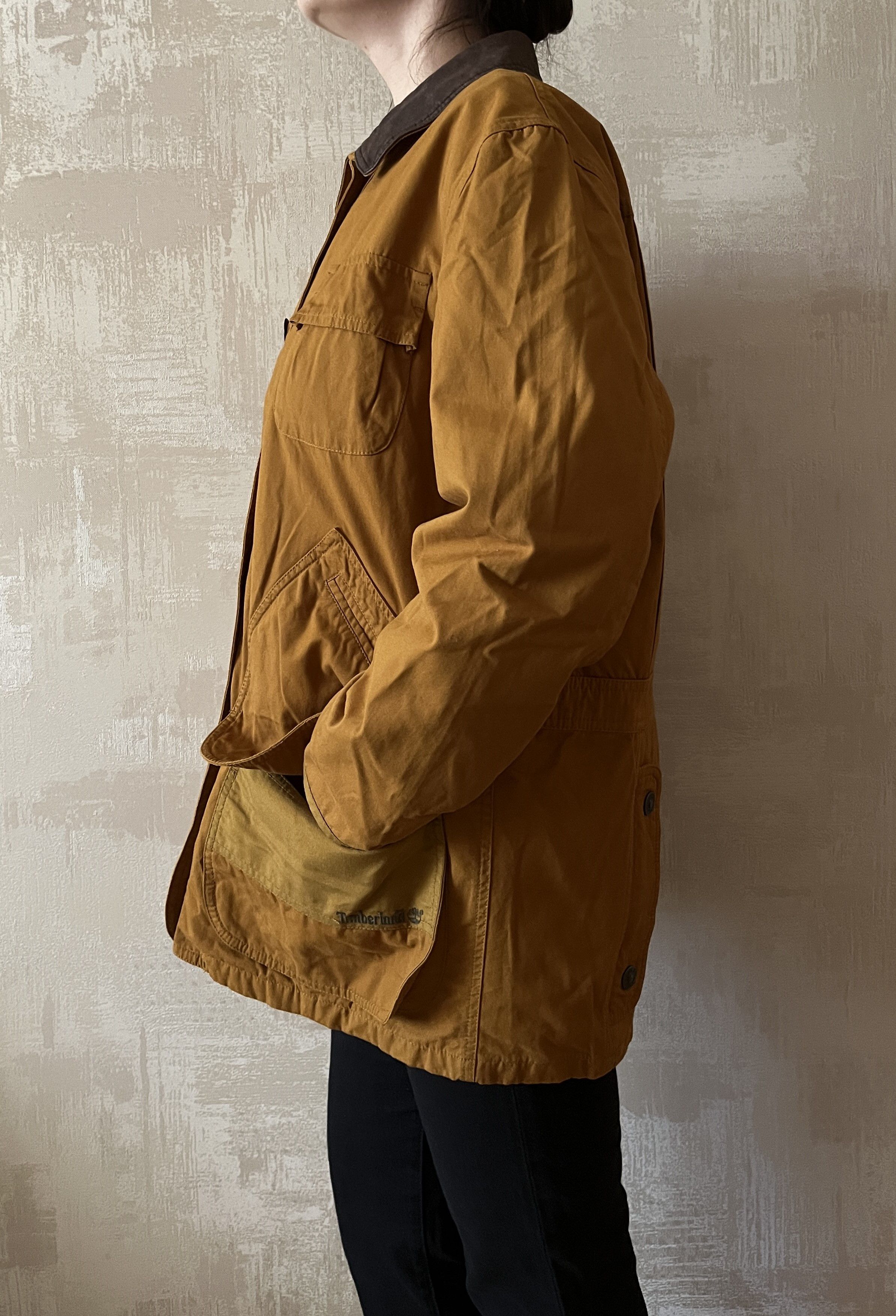Timberland Timberland Jacket Leather Collar Barn Coat Chore Hunting Size S / US 4 / IT 40 - 10 Thumbnail