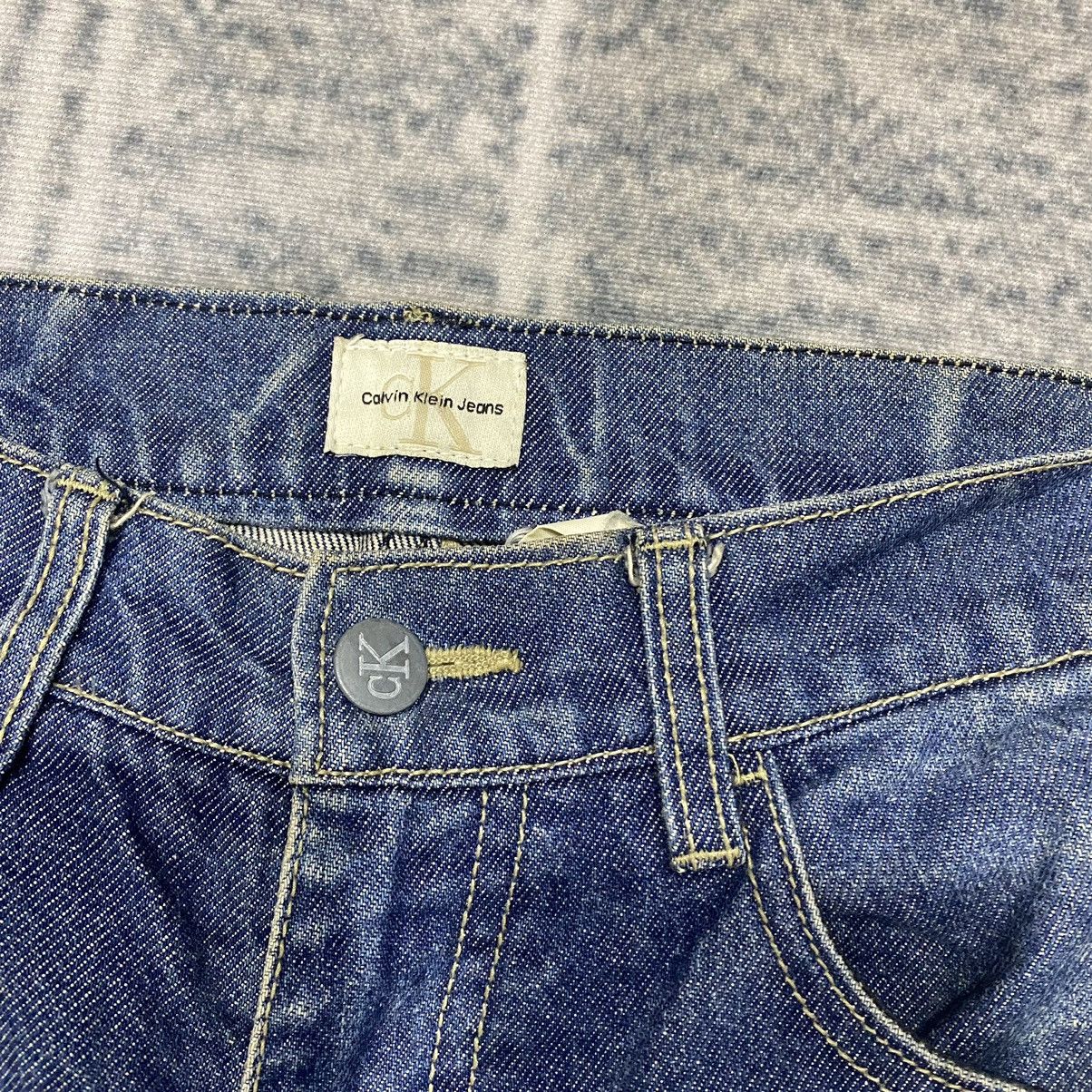 Calvin Klein × Vintage Sick☠️ CK Vintage Straight Cut Jeans 80s Mud Wash Dirty Size US 32 / EU 48 - 6 Thumbnail