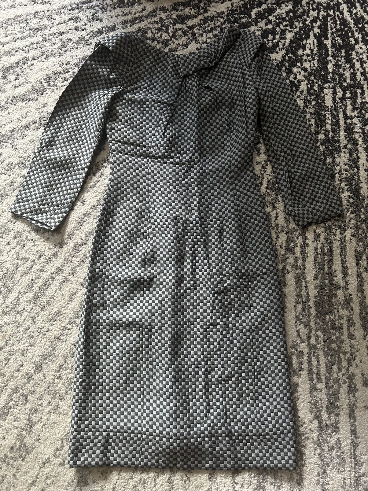 Giorgio Armani Giorgio Armani Checkerboard Dress size IT 38 Size XS / US 0-2 / IT 36-38 - 2 Thumbnail
